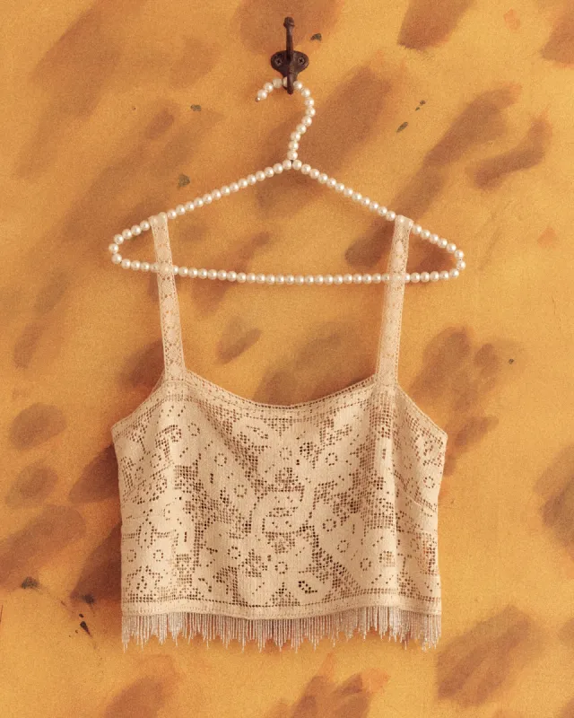 Valois Fringe Top - S sold by BODE