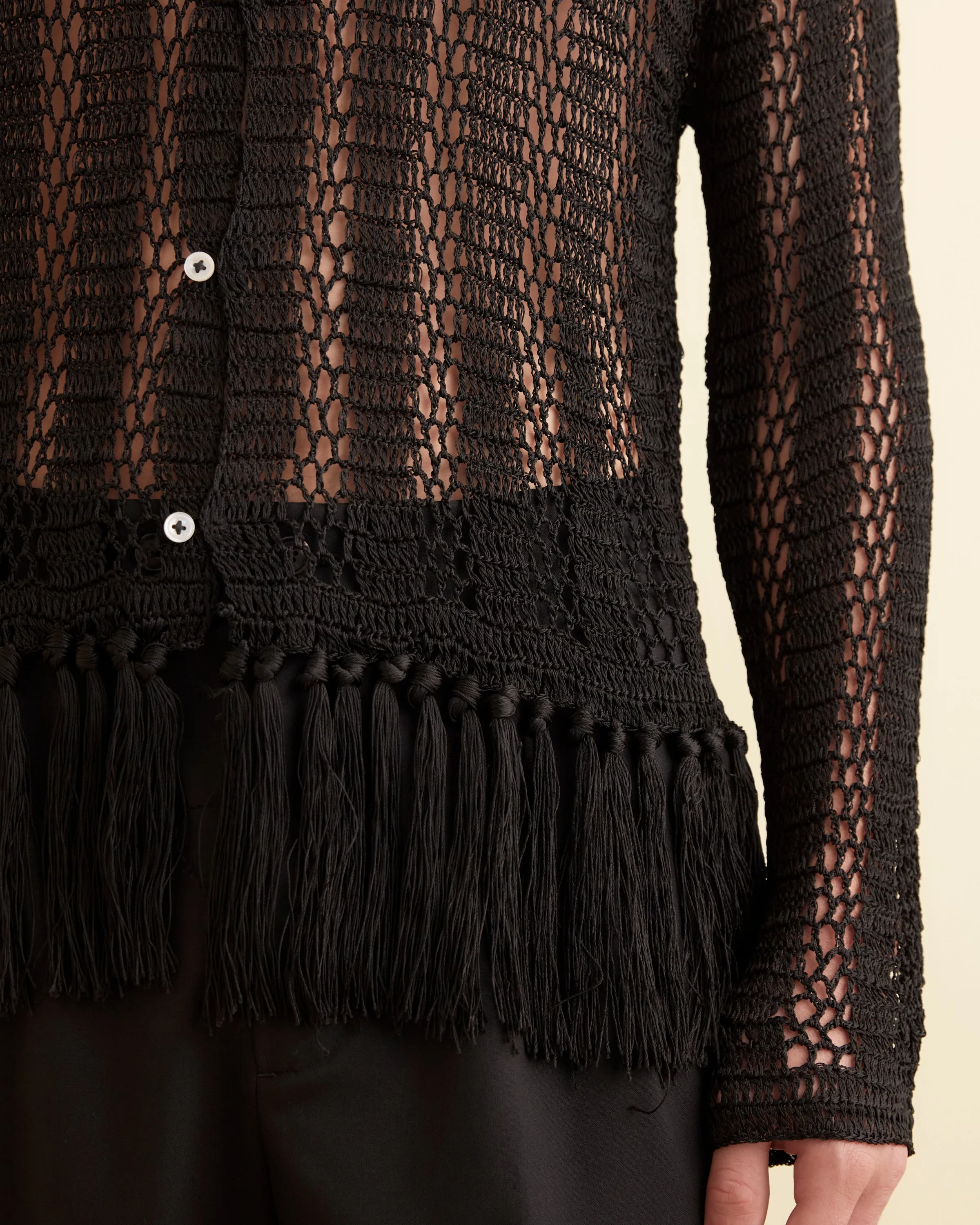 Crochet Fringe Shirt sold by BODE product image thumbnail 2