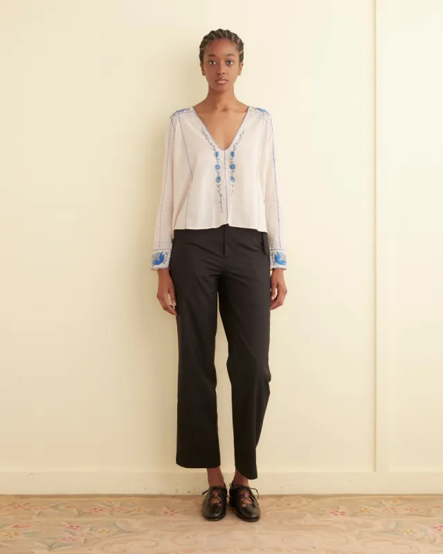 Embroidered Cornflower Top made by BODE