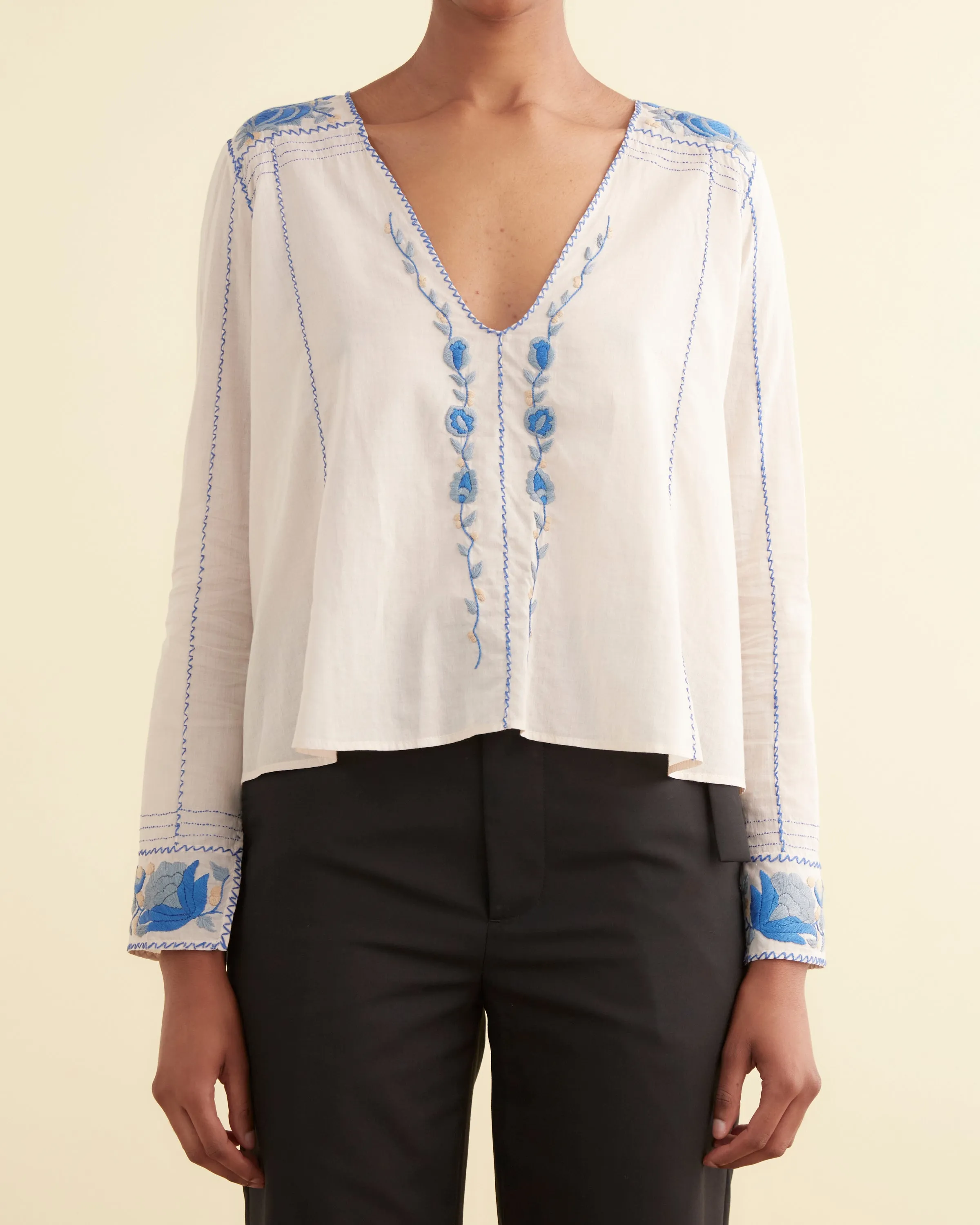 Embroidered Cornflower Top sold by BODE product image thumbnail 2