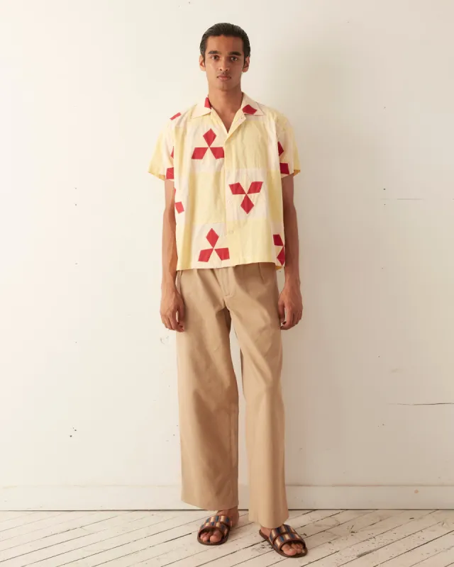 Novel Star Quilt Short Sleeve Shirt sold by BODE