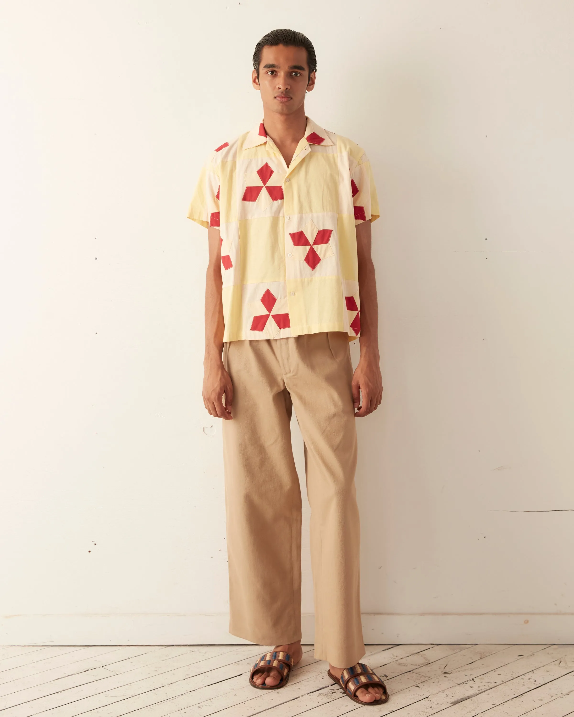 Novel Star Quilt Short Sleeve Shirt sold by BODE