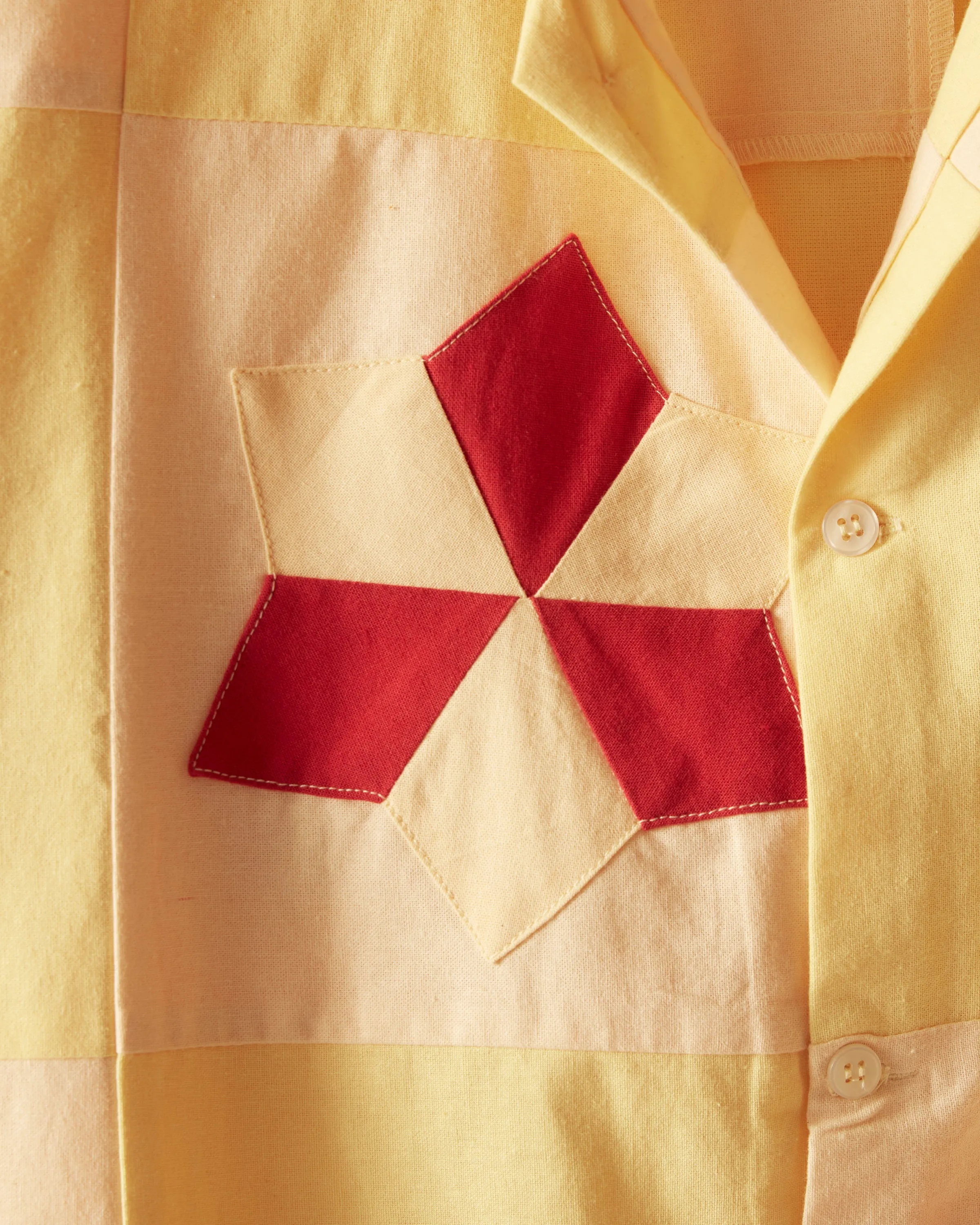 Novel Star Quilt Short Sleeve Shirt sold by BODE product image thumbnail 3