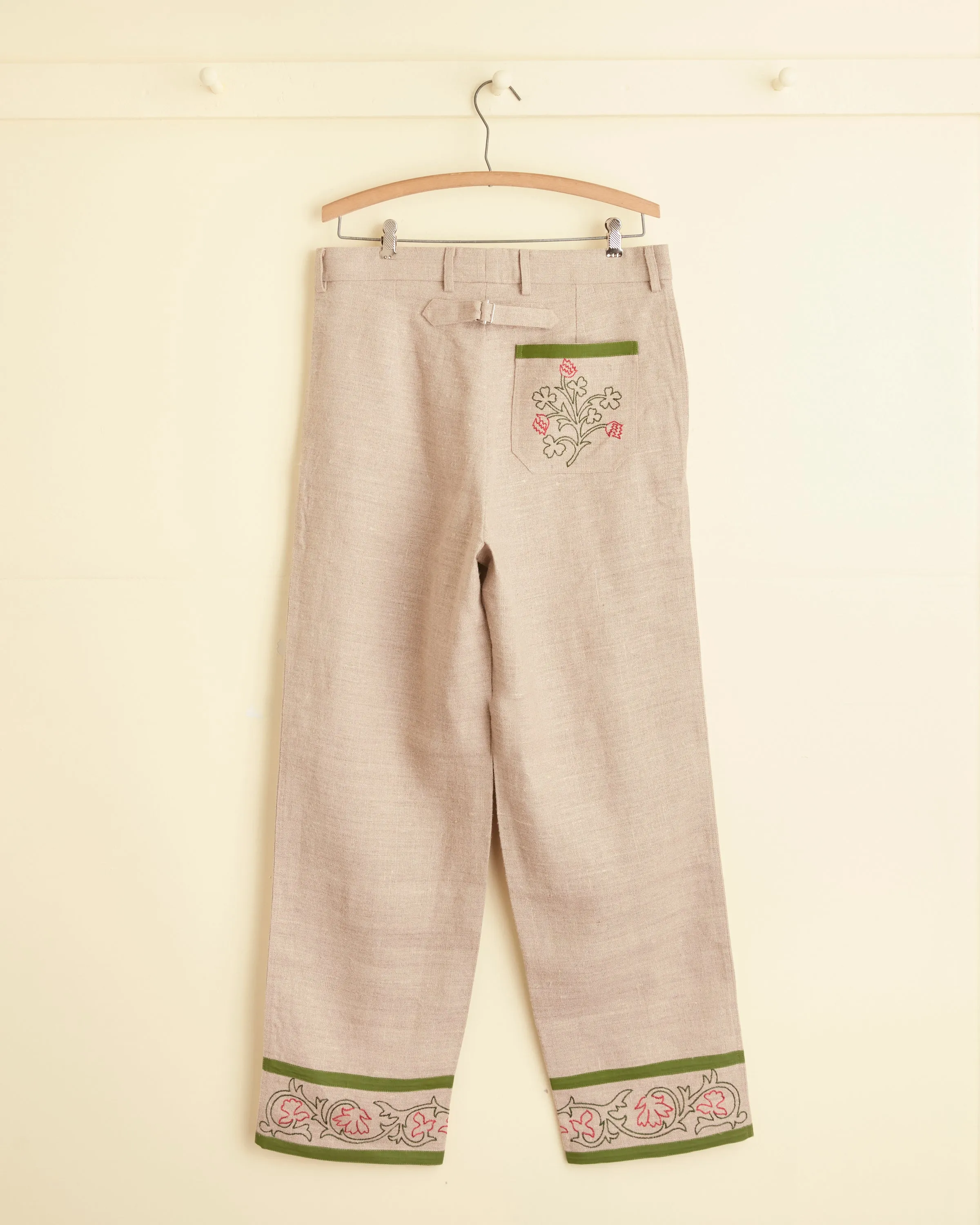 Embroidered Trumpetflower Trousers sold by BODE product image thumbnail 3