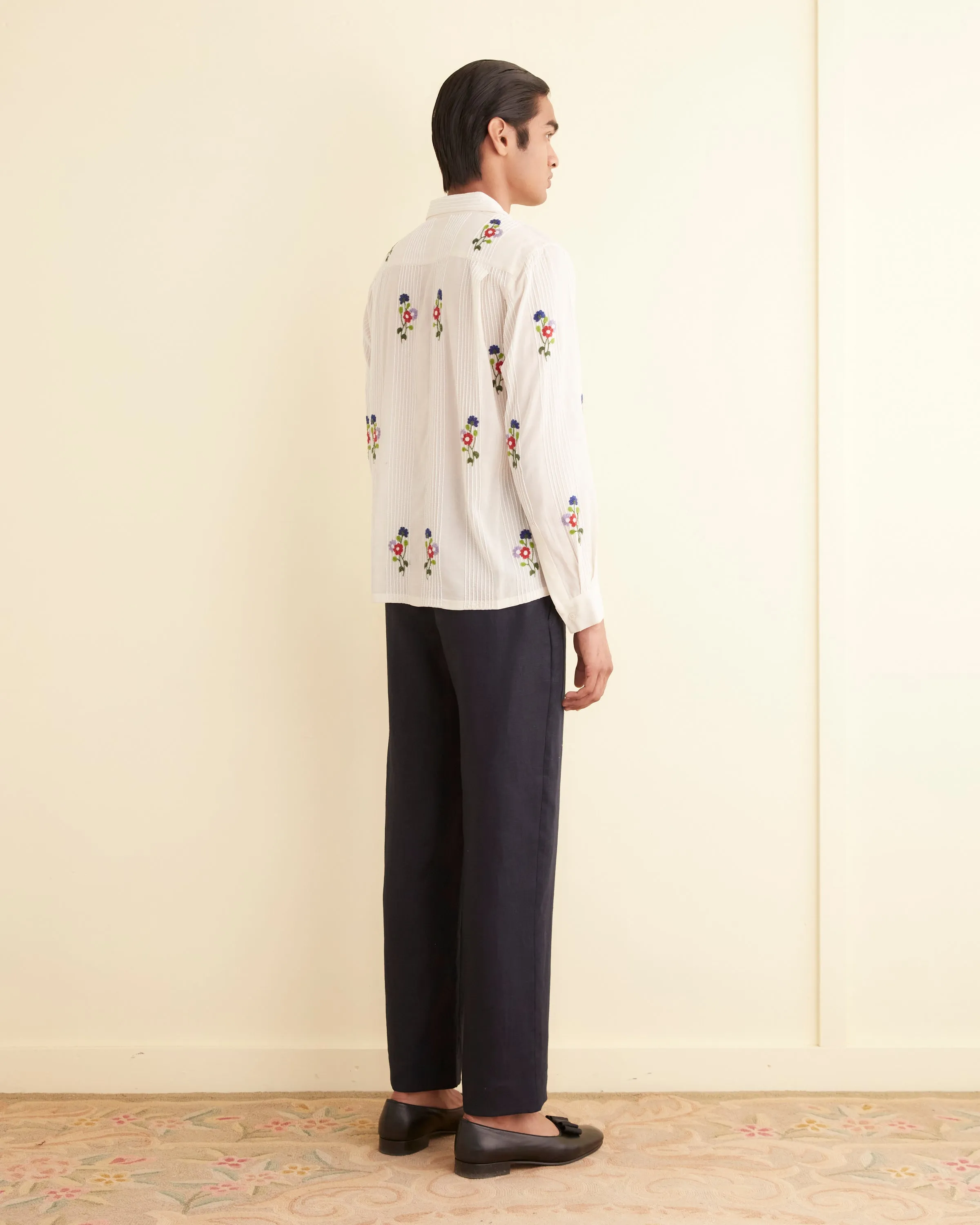 Beaded Wildflower Long Sleeve Shirt sold by BODE product image thumbnail 3