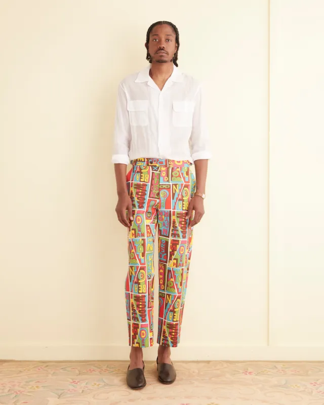 New England Mosaic Trousers sold by BODE