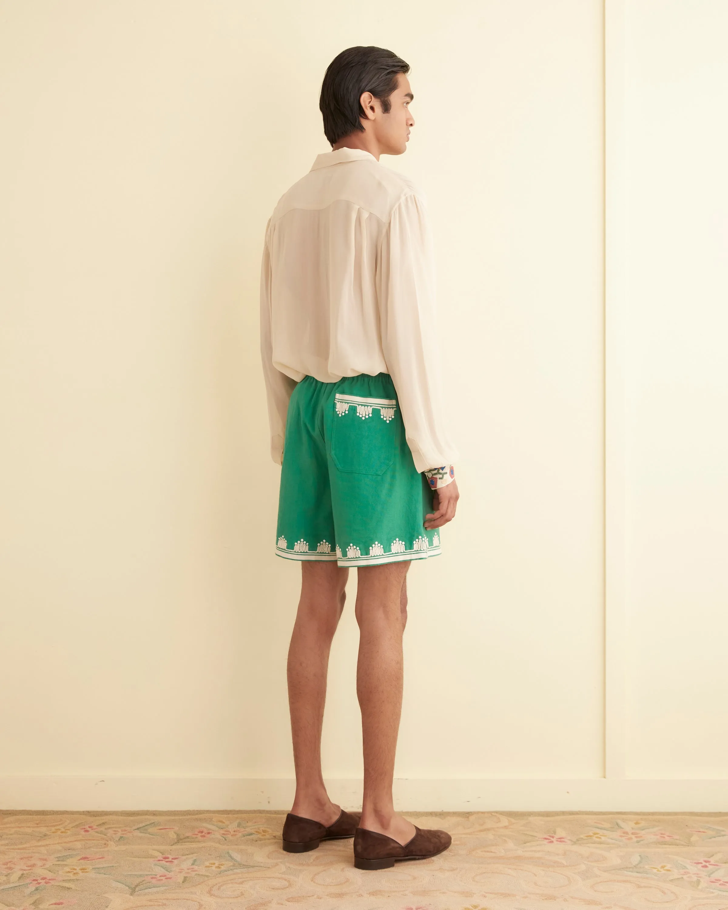 Ripple Appliqué Shorts sold by BODE product image thumbnail 3
