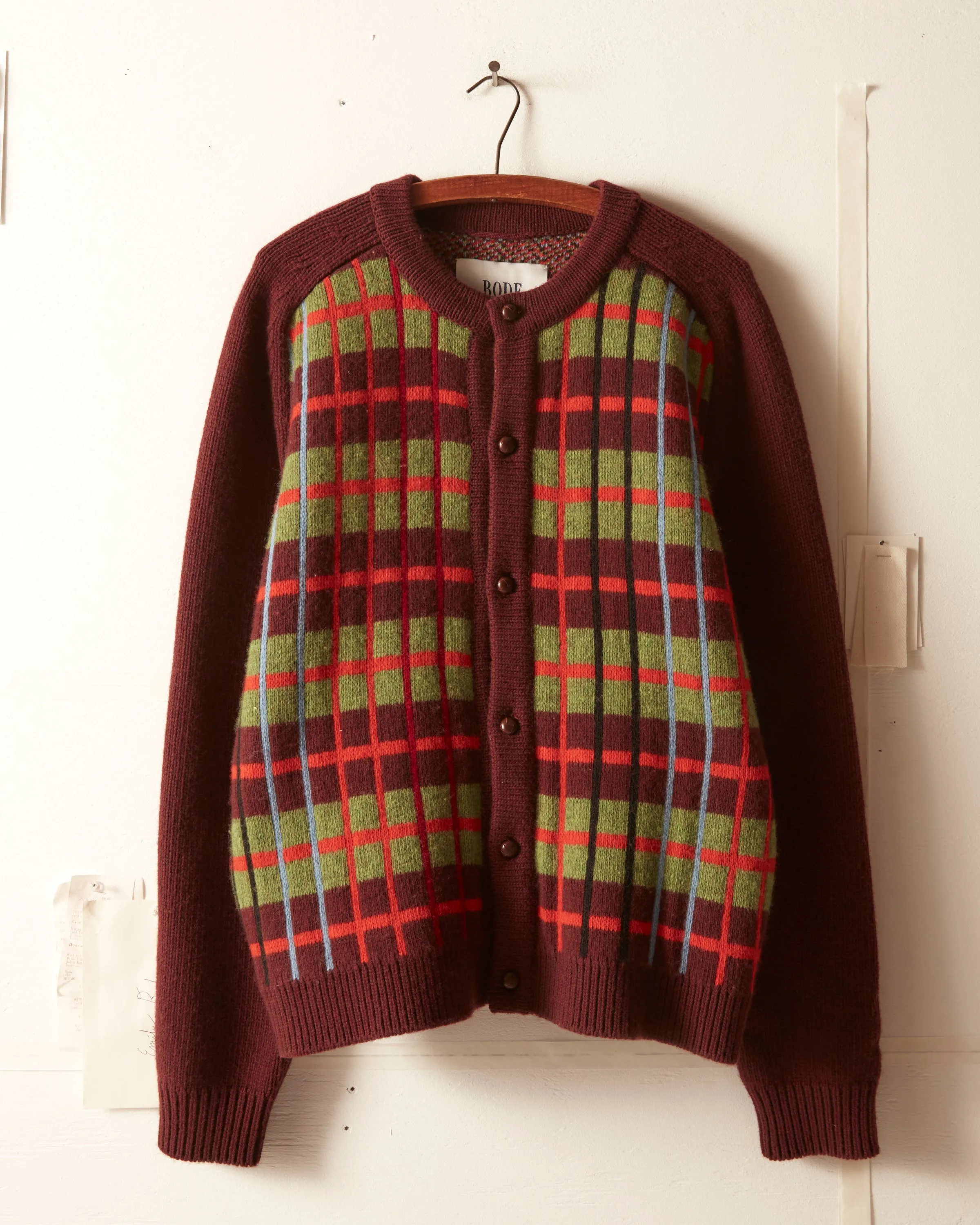 County Plaid Cardigan sold by BODE product image thumbnail 2