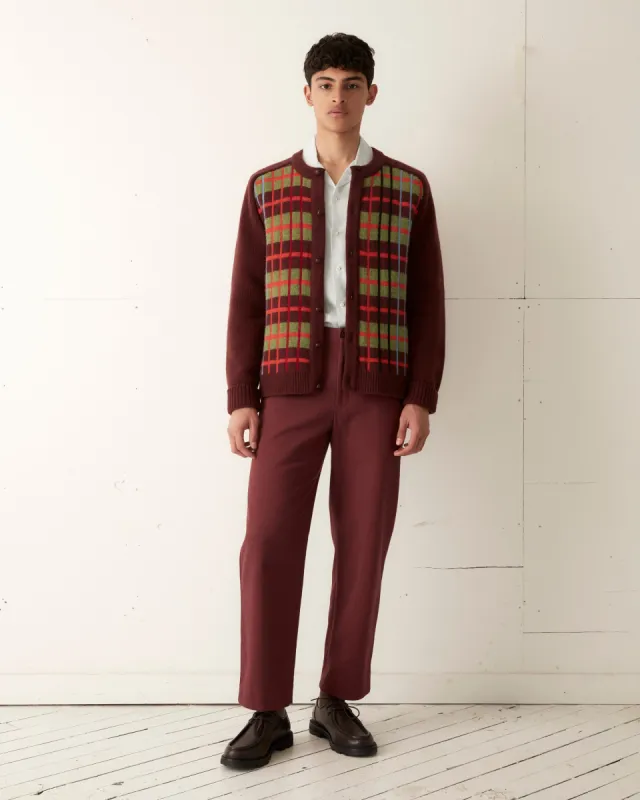 County Plaid Cardigan sold by BODE