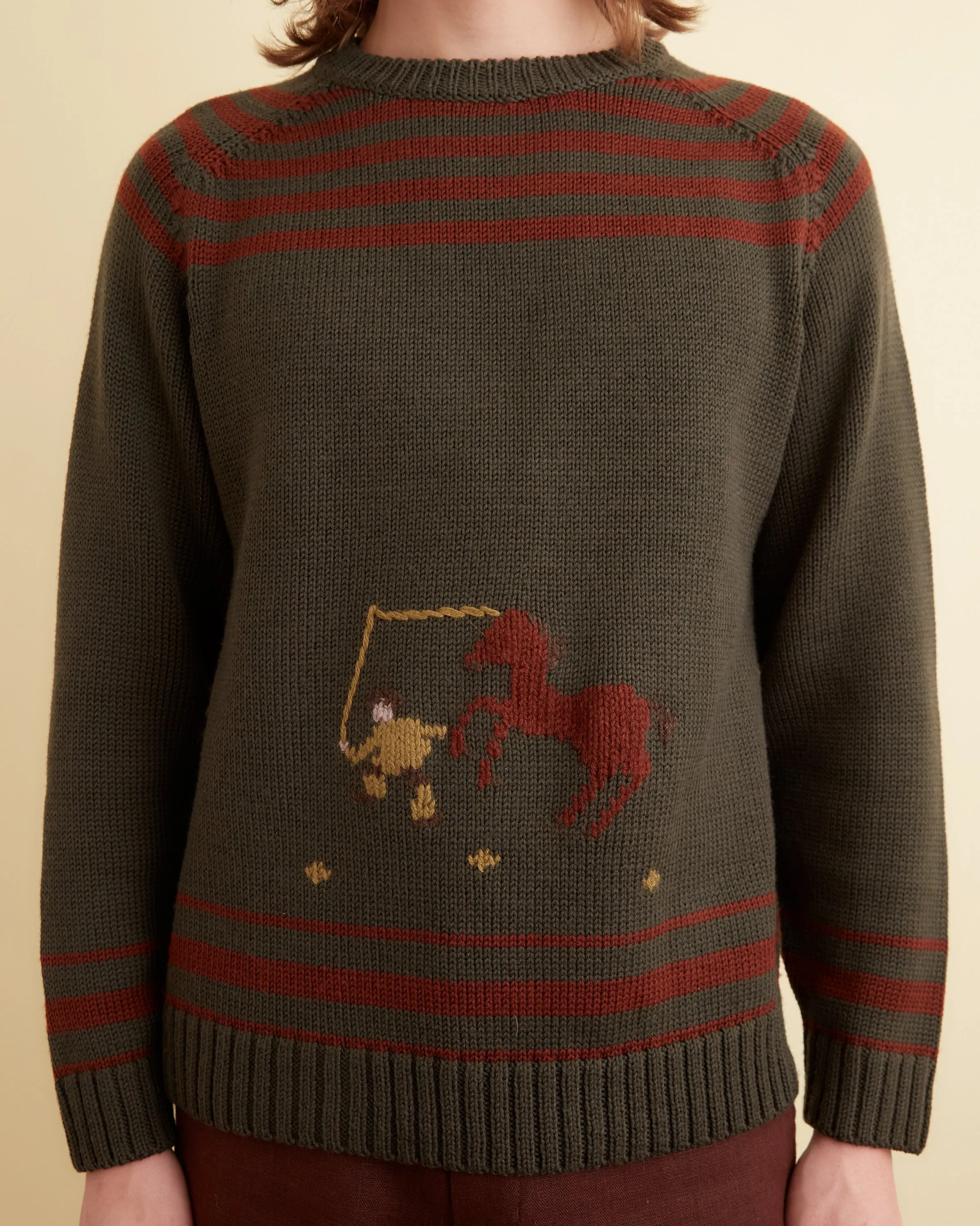 Pony Lasso Sweater - Green Multi sold by BODE product image thumbnail 2