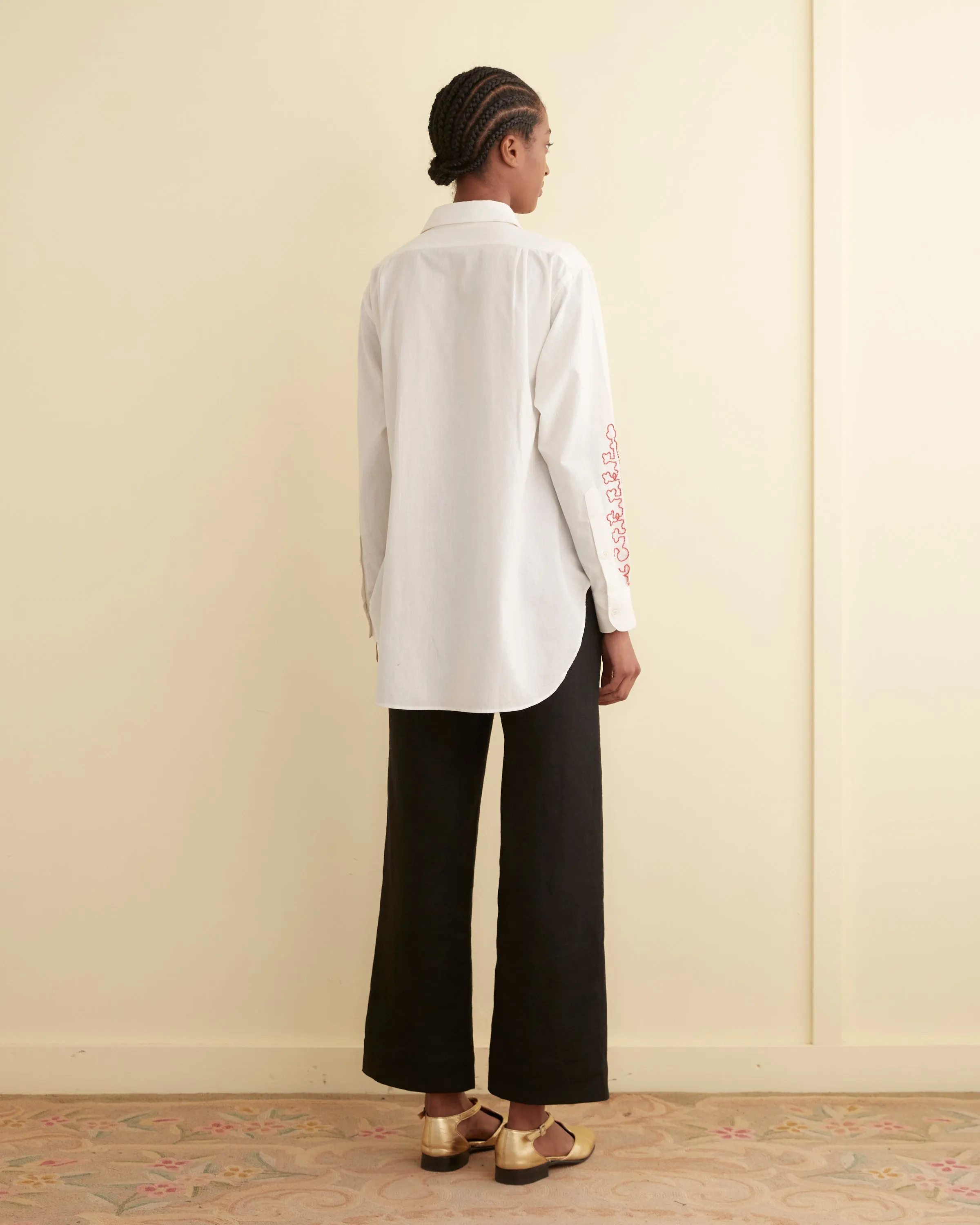 Beaded Crossvine Shirt sold by BODE product image thumbnail 3