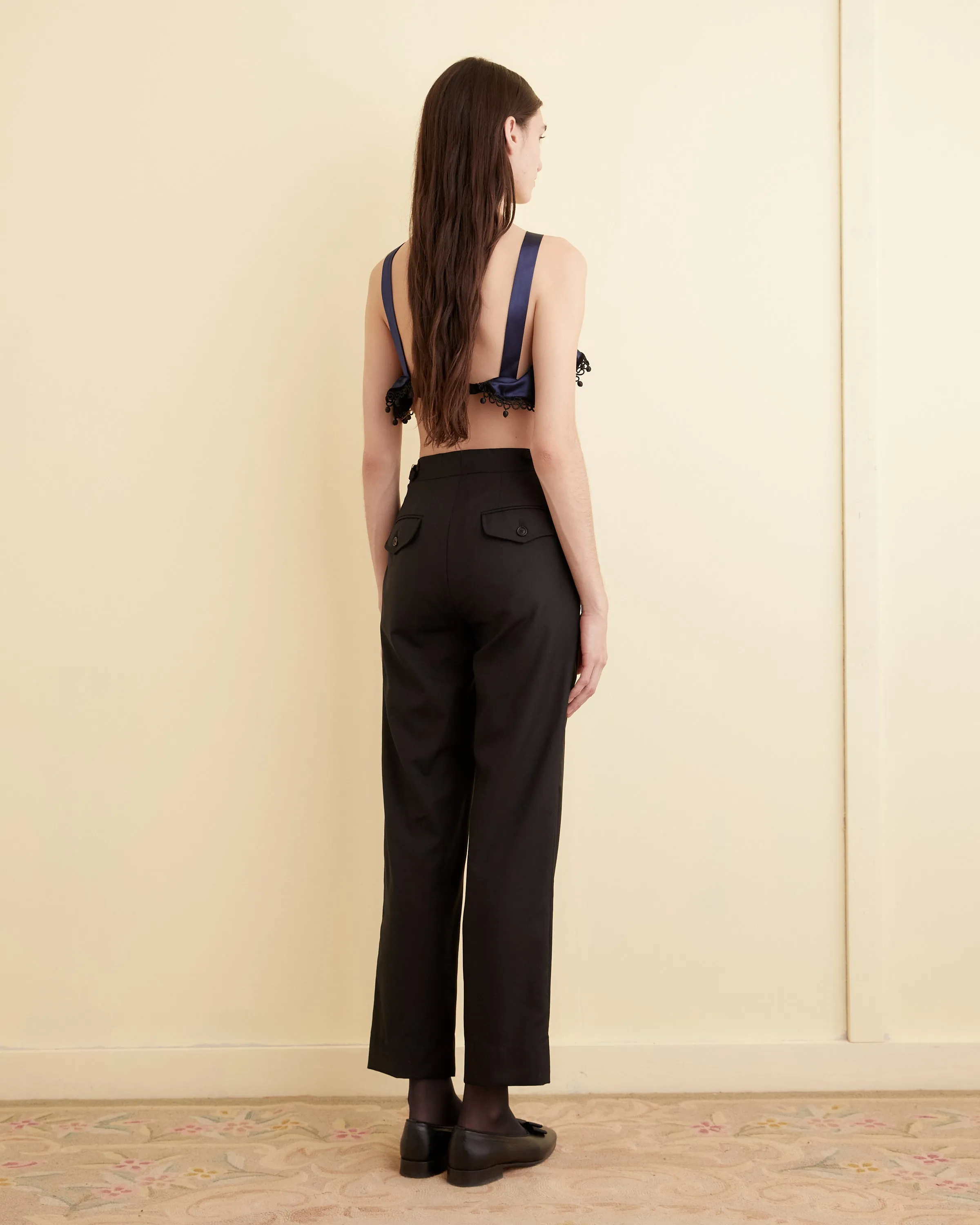 Ruffle Bra - Navy sold by BODE product image thumbnail 3