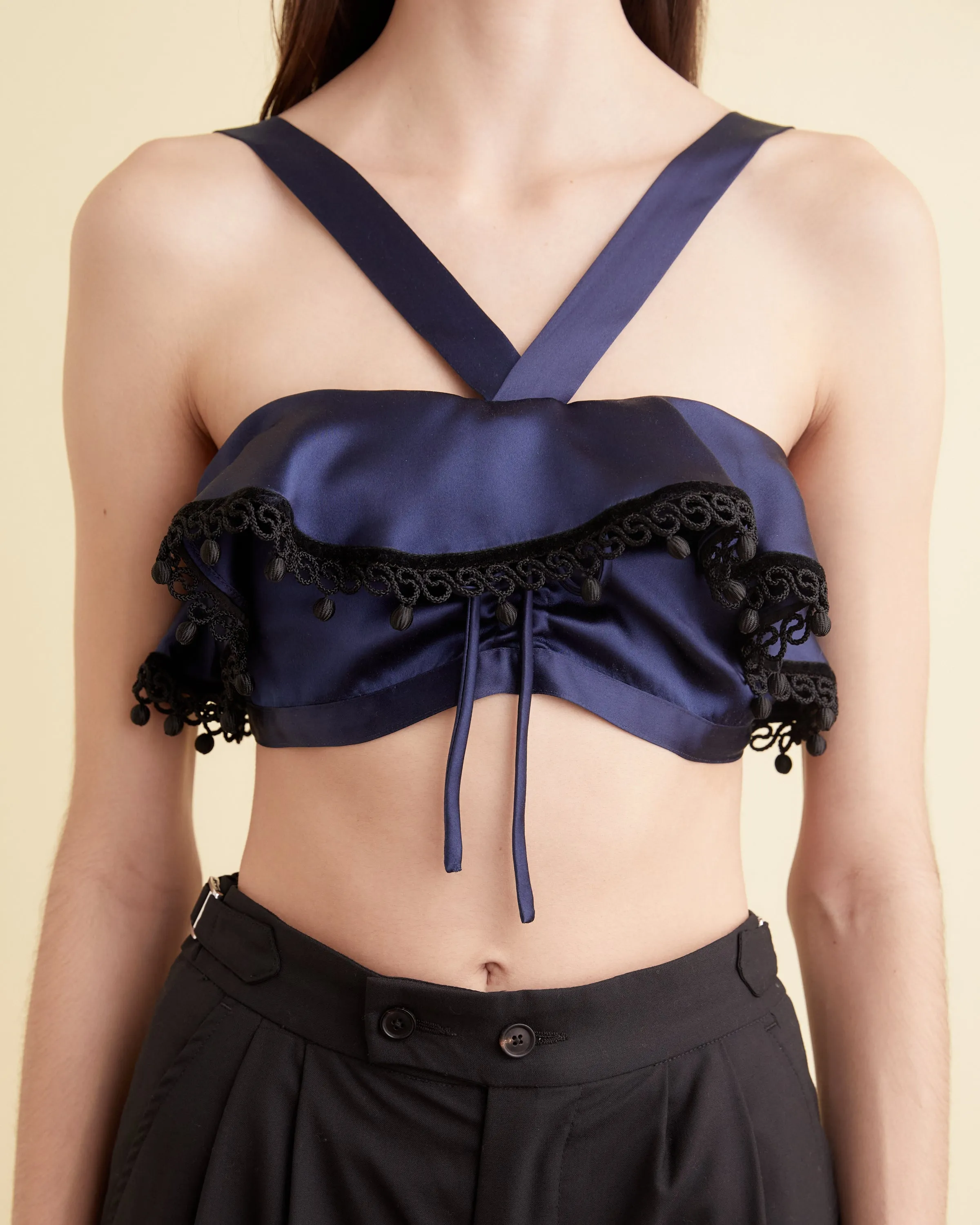 Ruffle Bra - Navy sold by BODE product image thumbnail 2