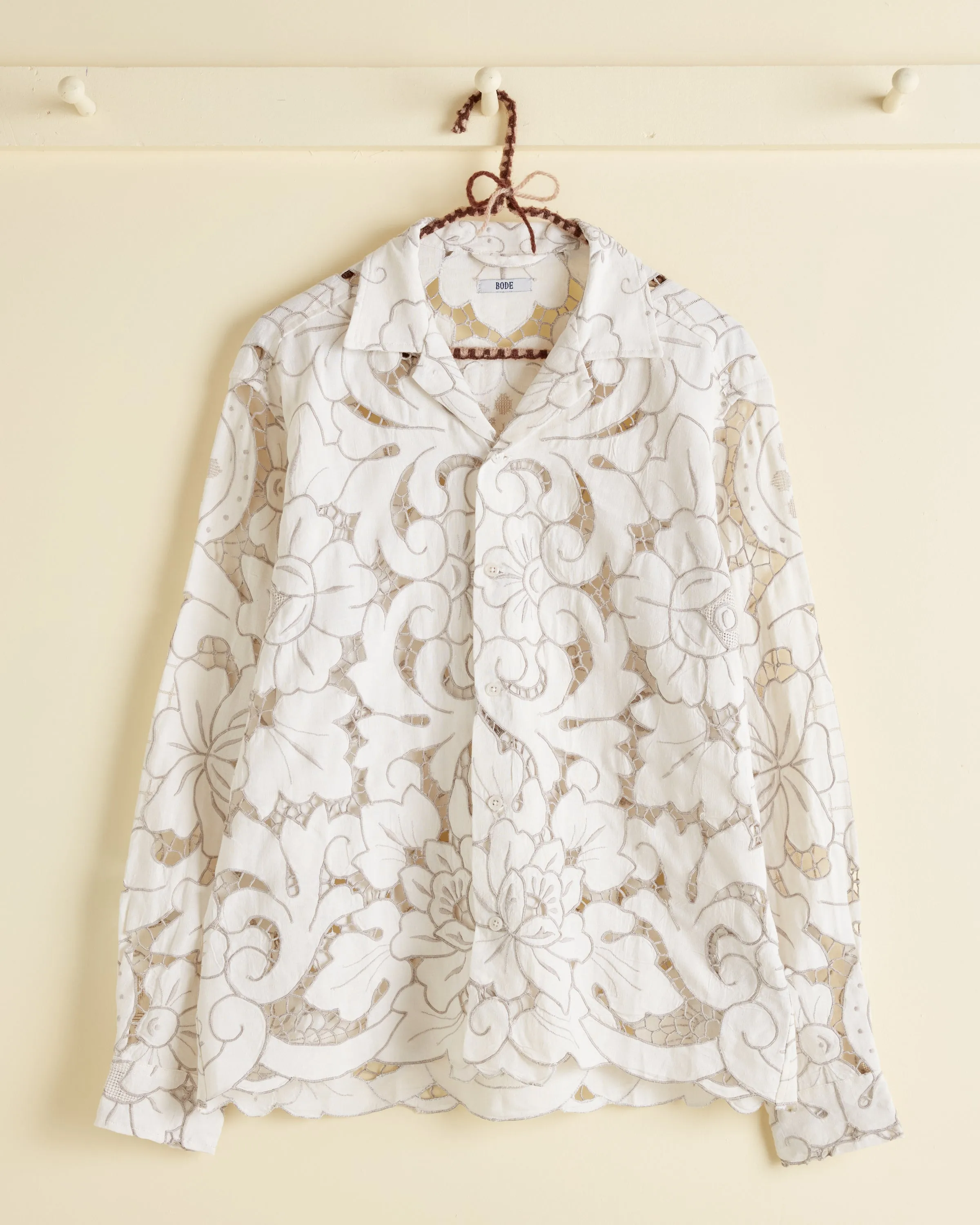 Vanilla Leaf Long Sleeve Shirt - S/M sold by BODE