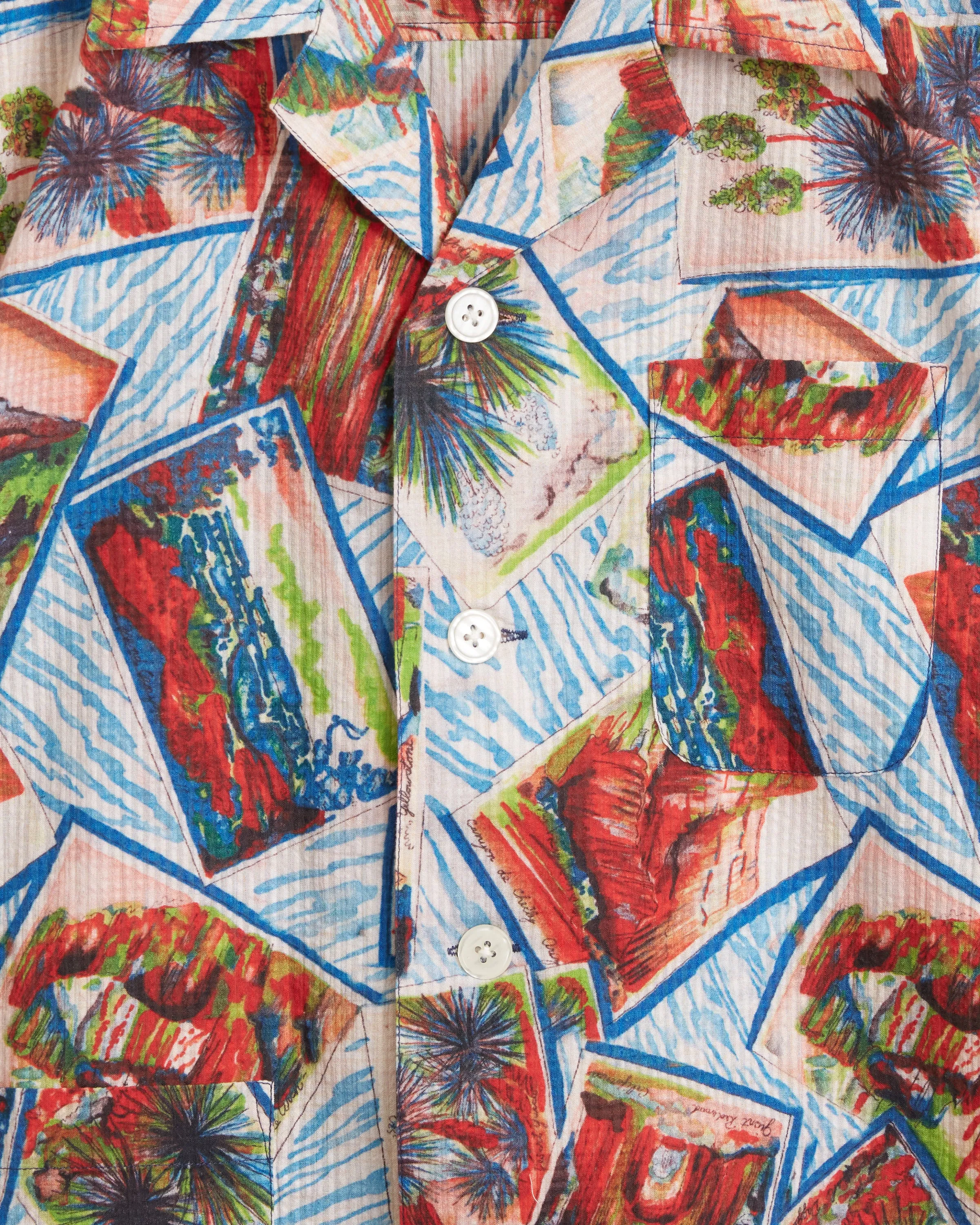 Seersucker Postcard Short Sleeve Shirt sold by BODE product image thumbnail 2