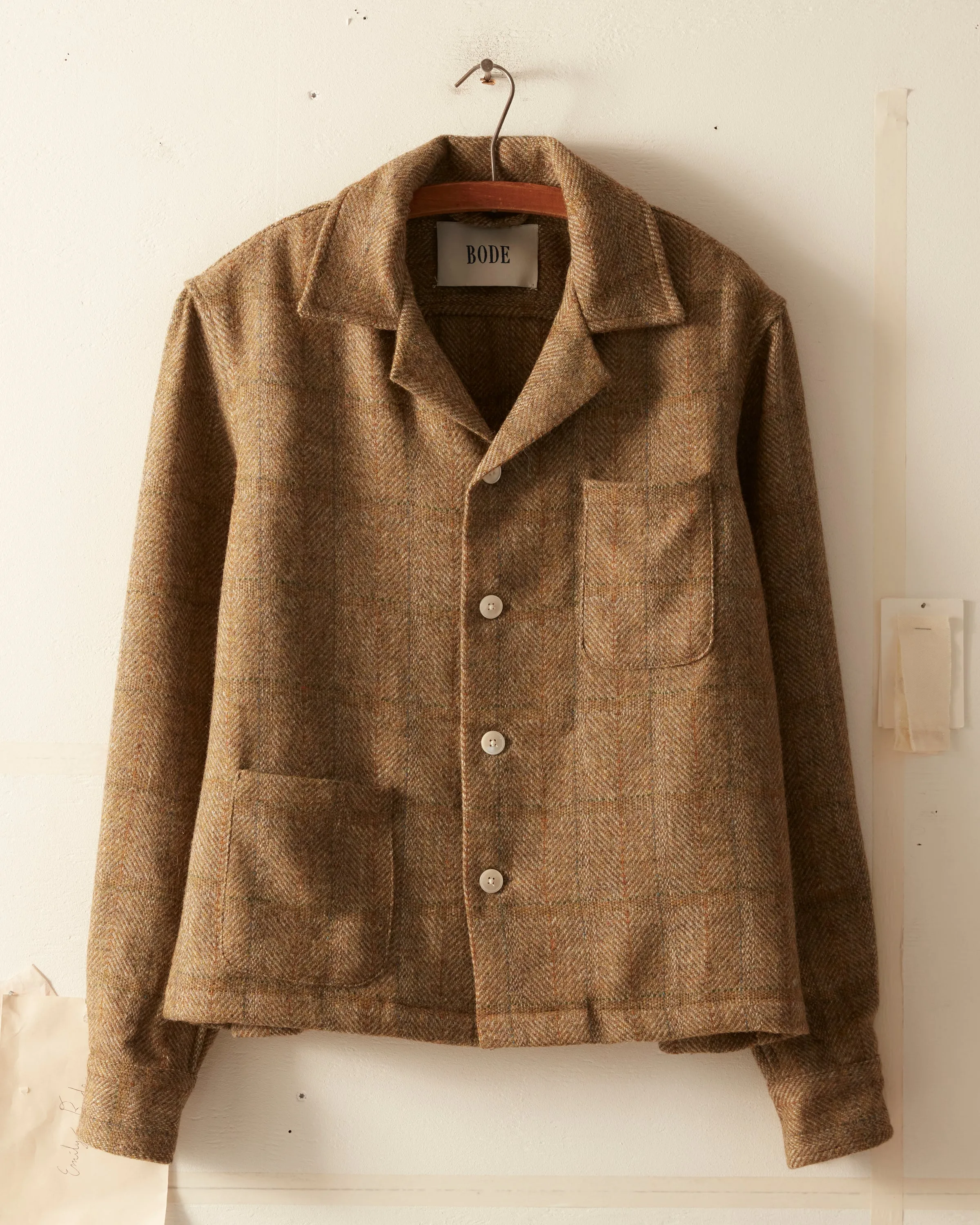 Olive Fetti Overshirt - XS/S sold by BODE