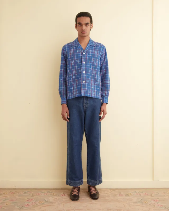 Mathematics Grid Long Sleeve Shirt - M sold by BODE