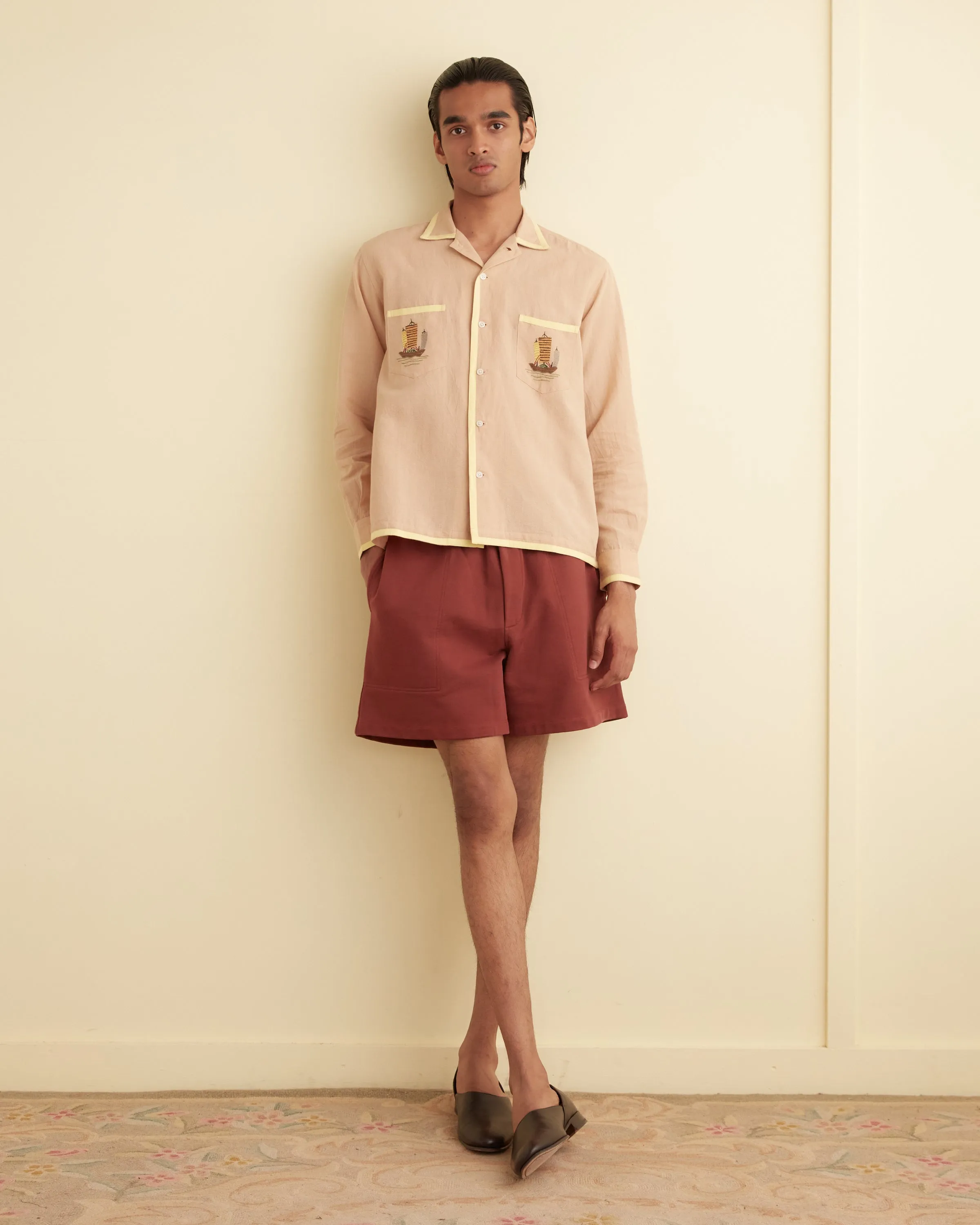 Ship Appliqué Long Sleeve Shirt sold by BODE