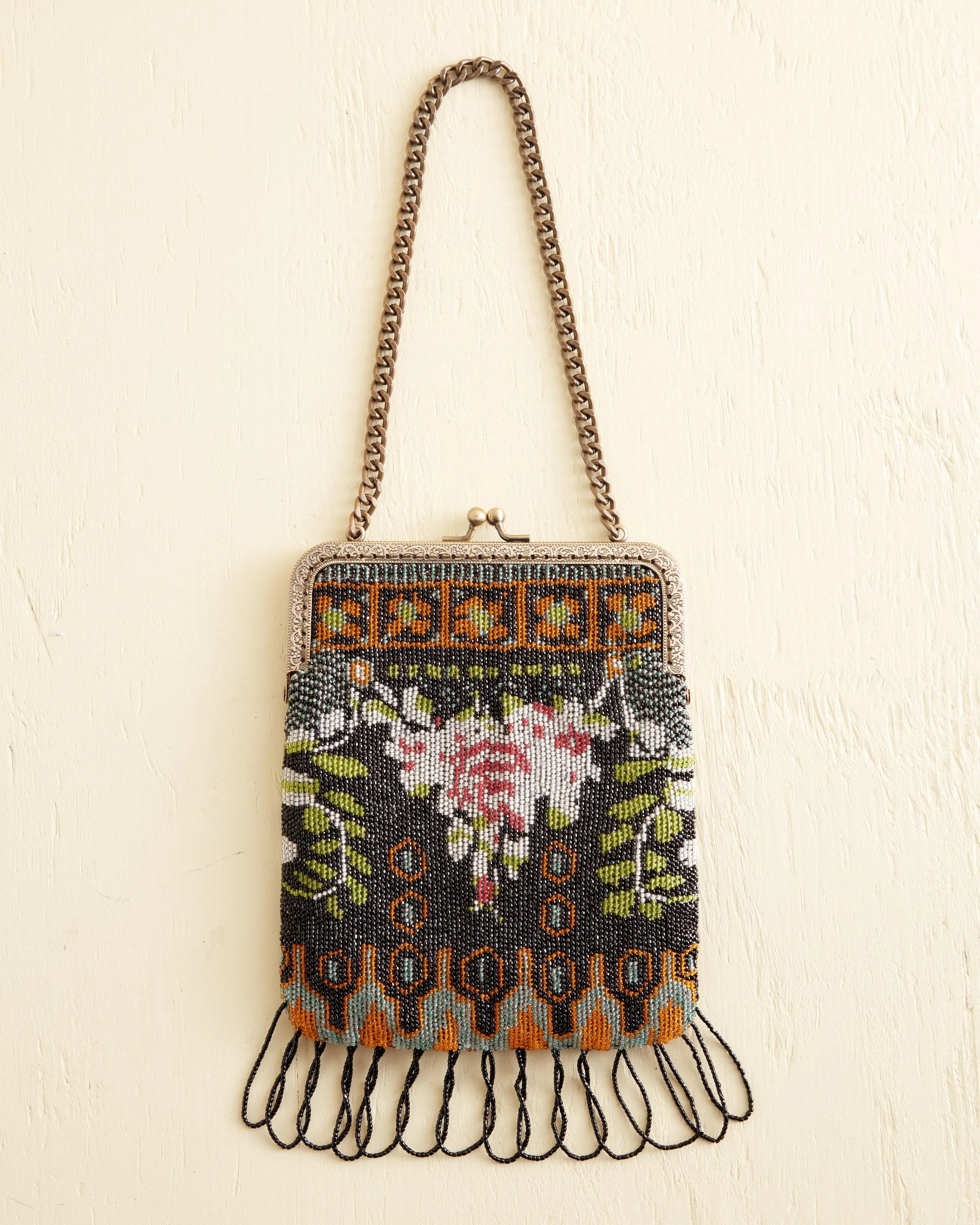 Rosette Beaded Frame Bag sold by BODE