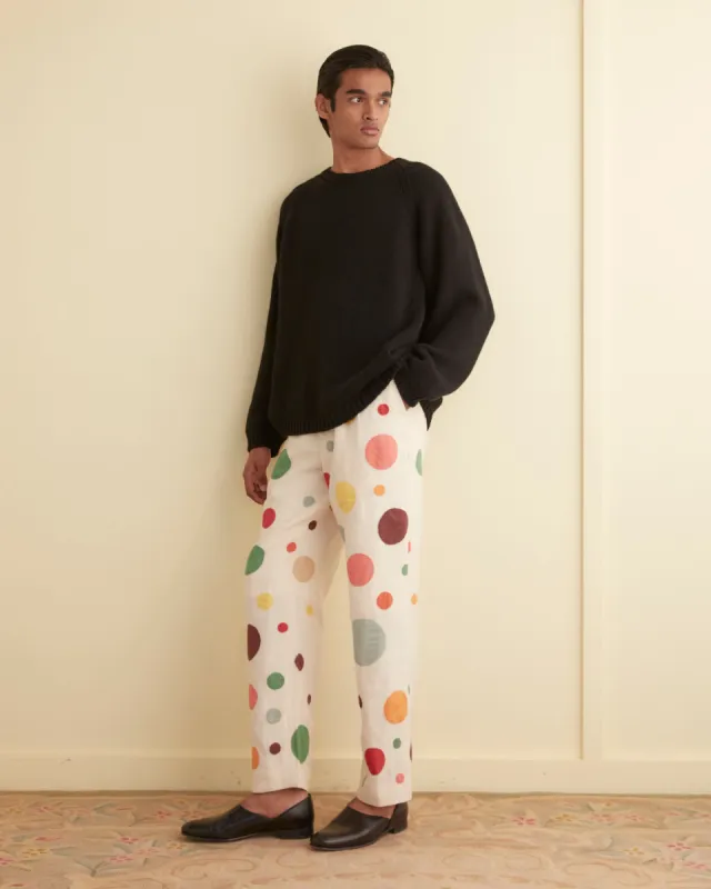 Dotted Appliqué Trousers sold by BODE