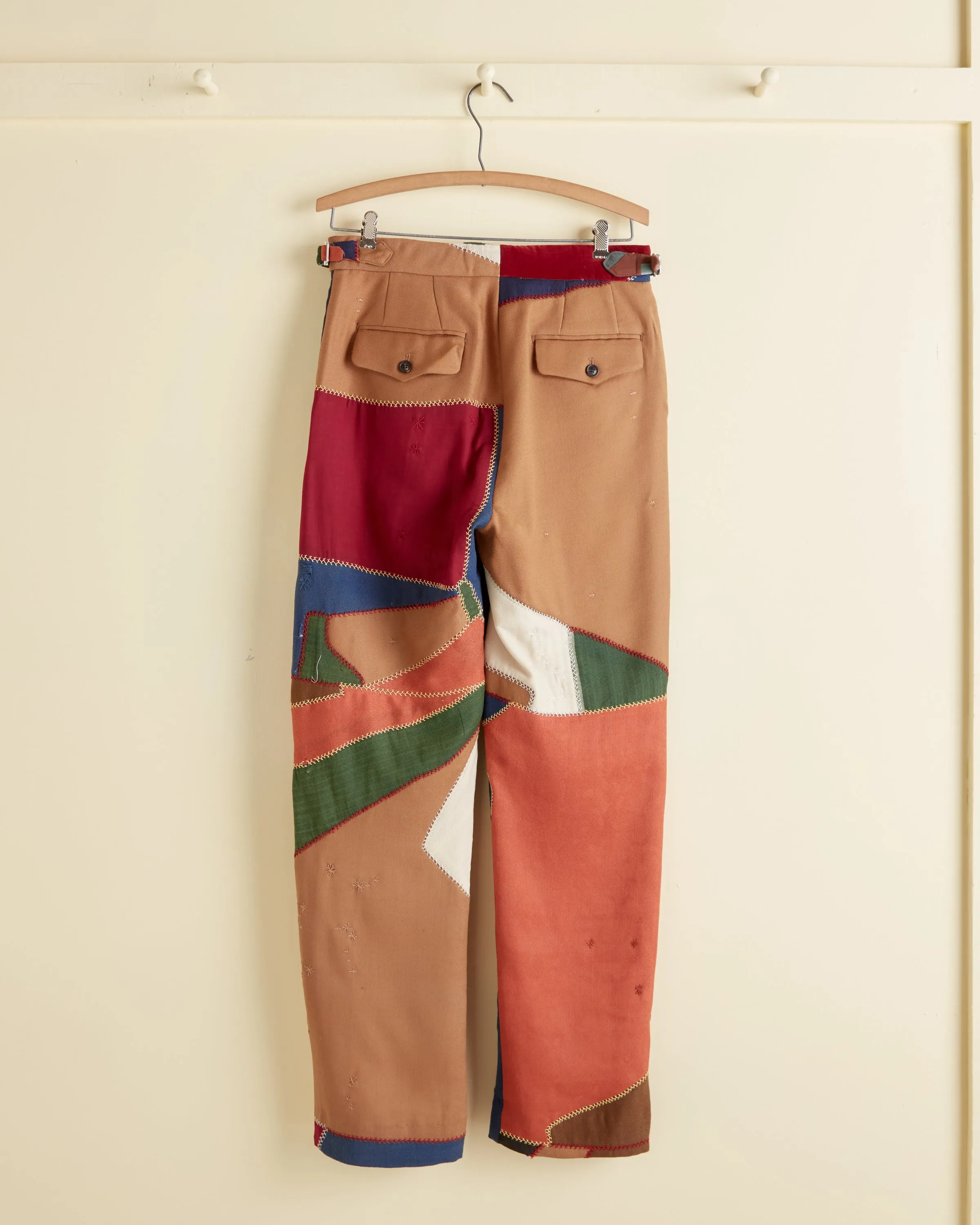 Feather Stitch Quilt Trousers - 30 sold by BODE product image thumbnail 4