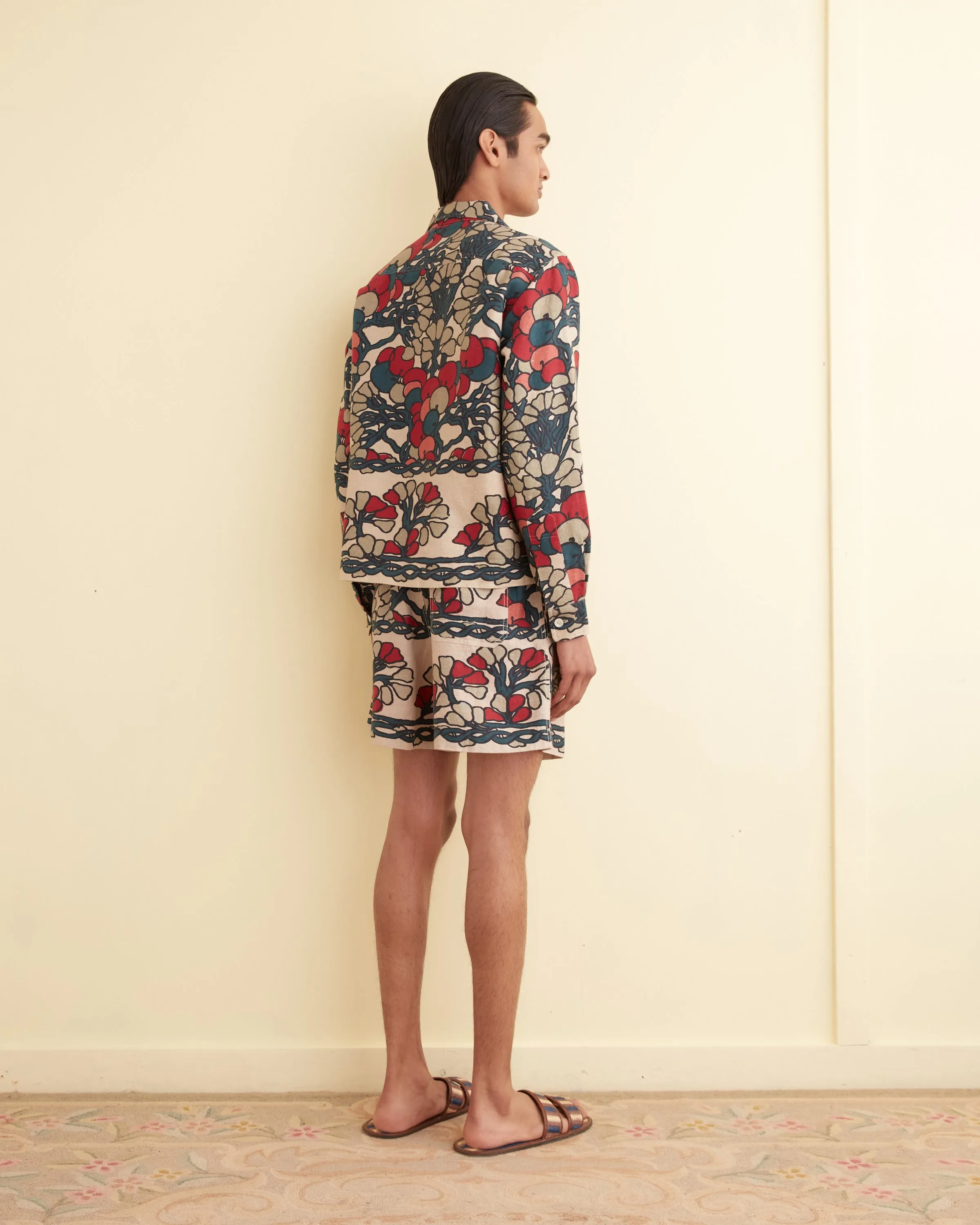 Garden Lattice Long Sleeve Shirt sold by BODE product image thumbnail 3