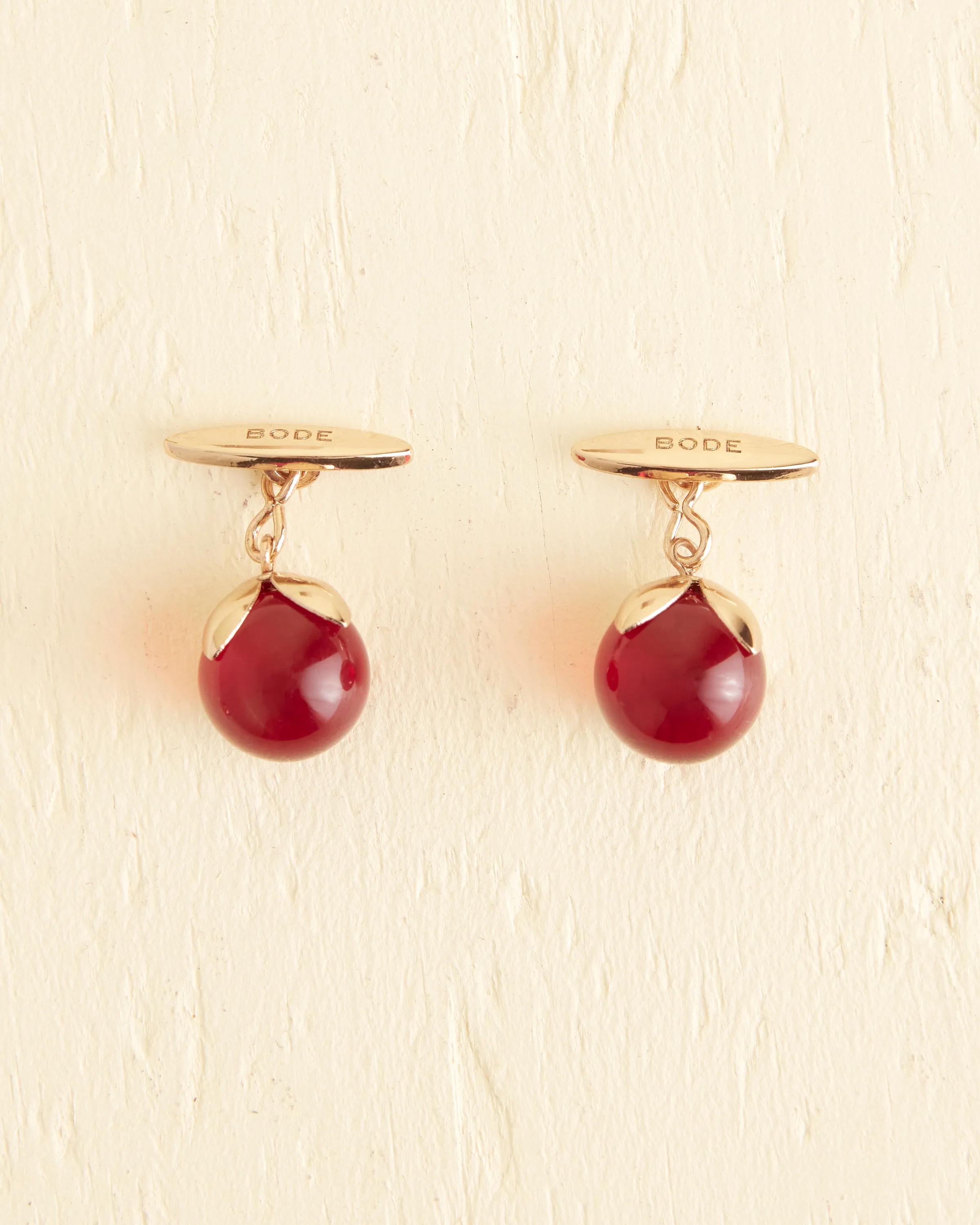 Curio Cufflinks - Red sold by BODE