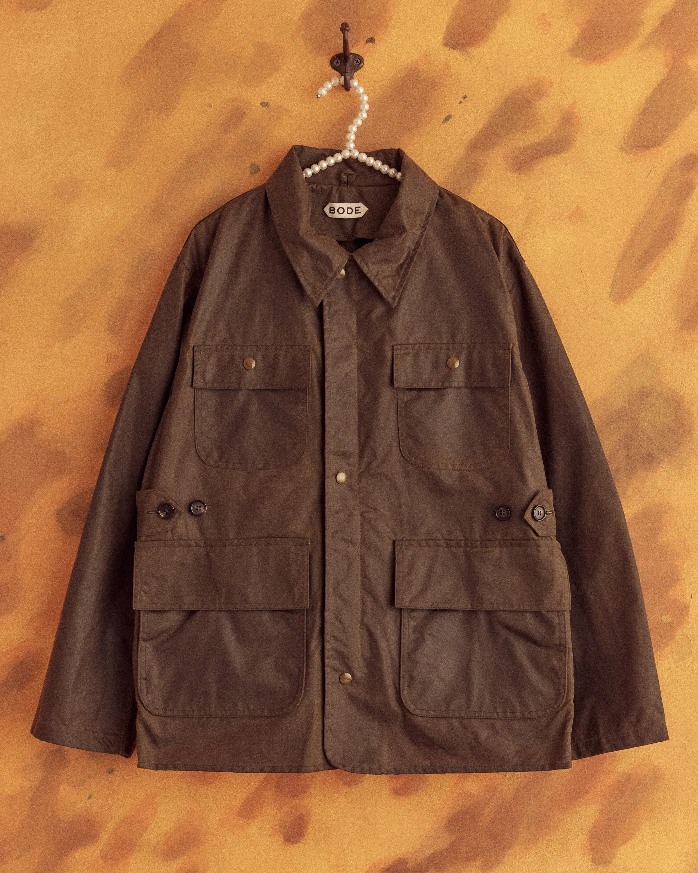Waxed Hunting Jacket - Brown sold by BODE product image thumbnail 2