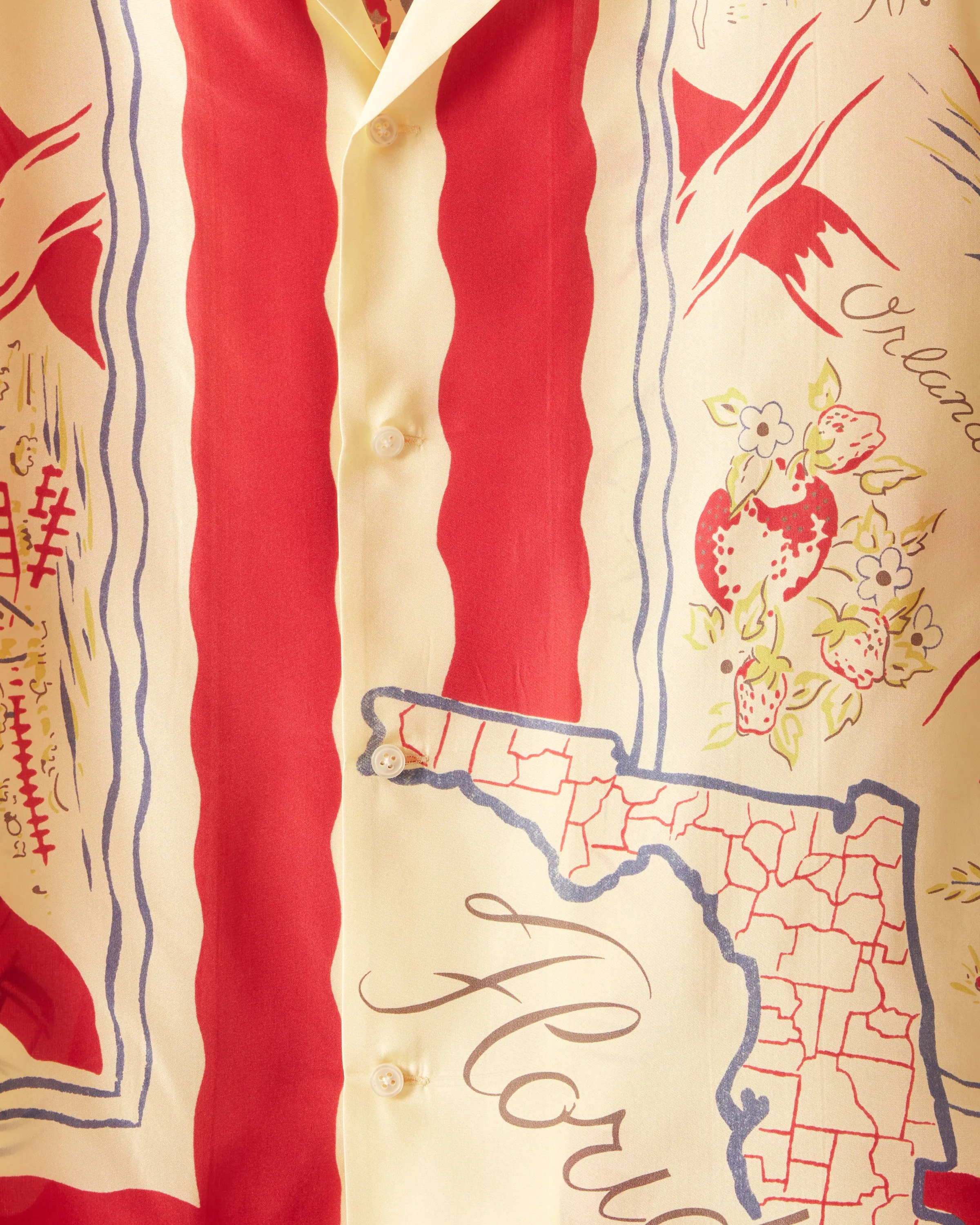 Florida Map Long Sleeve Shirt sold by BODE product image thumbnail 3