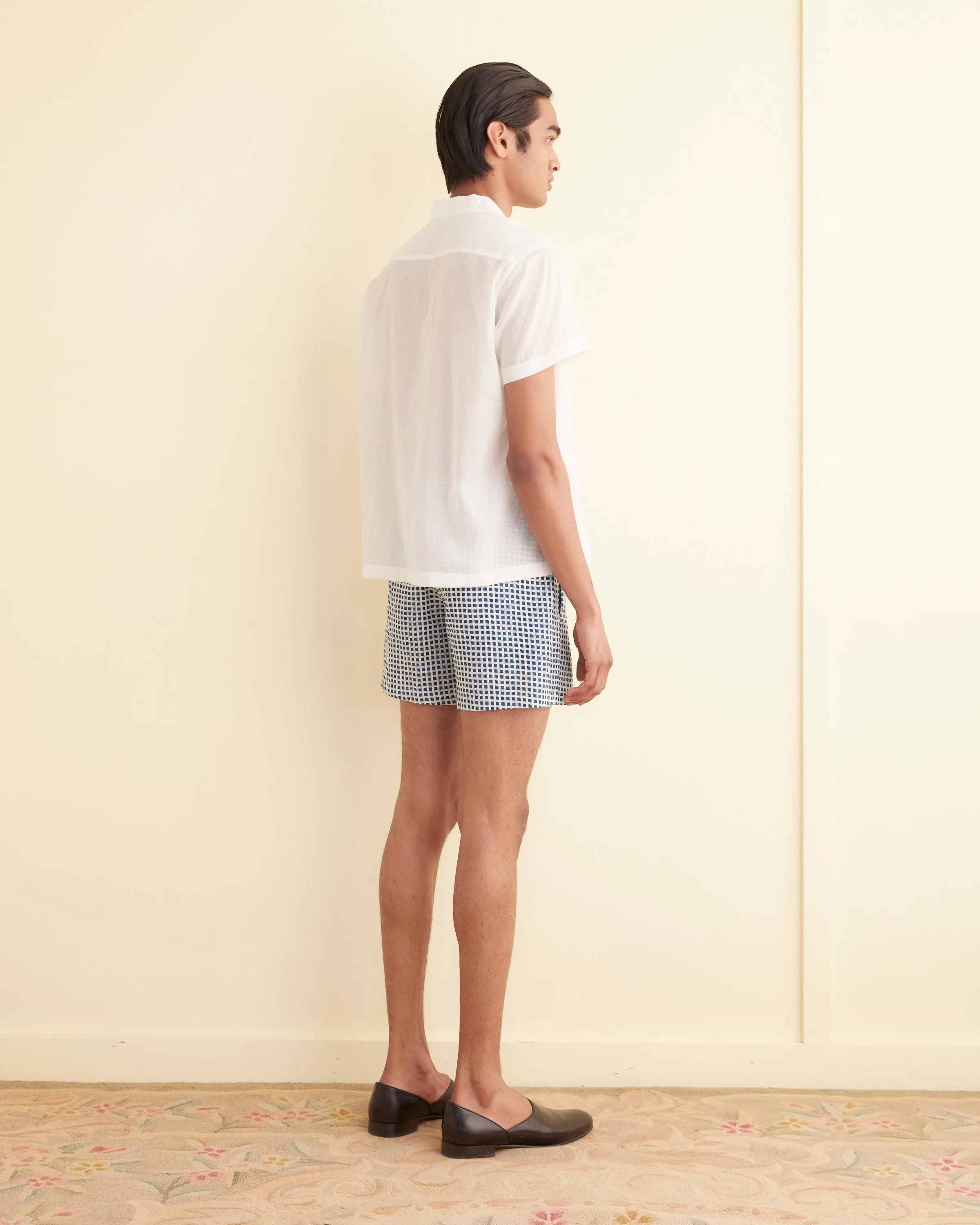 Voile Short Sleeve Shirt - White sold by BODE product image thumbnail 3