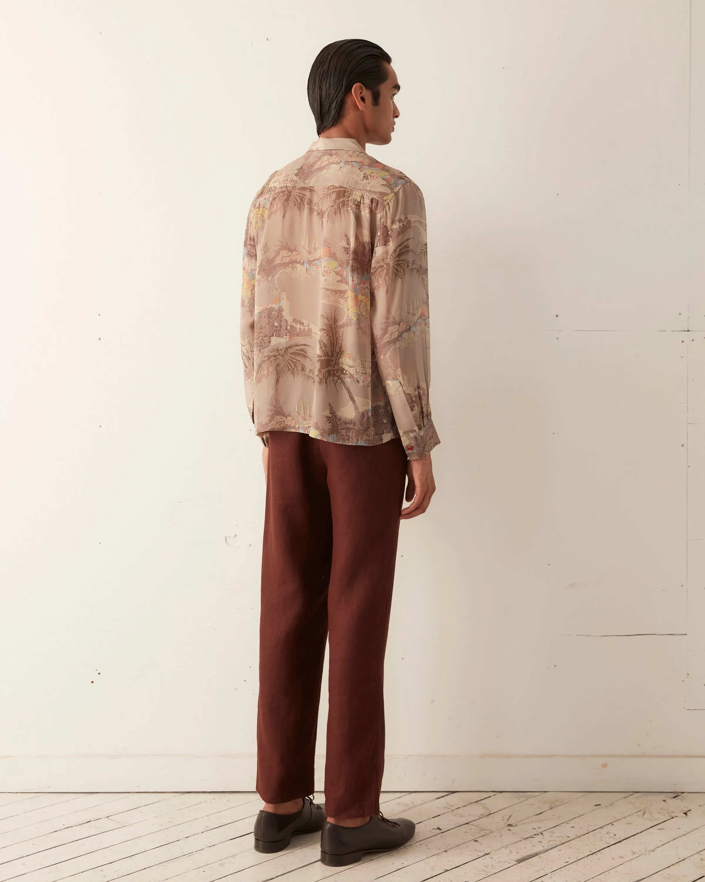 Riviera Print Long Sleeve Shirt sold by BODE product image thumbnail 4