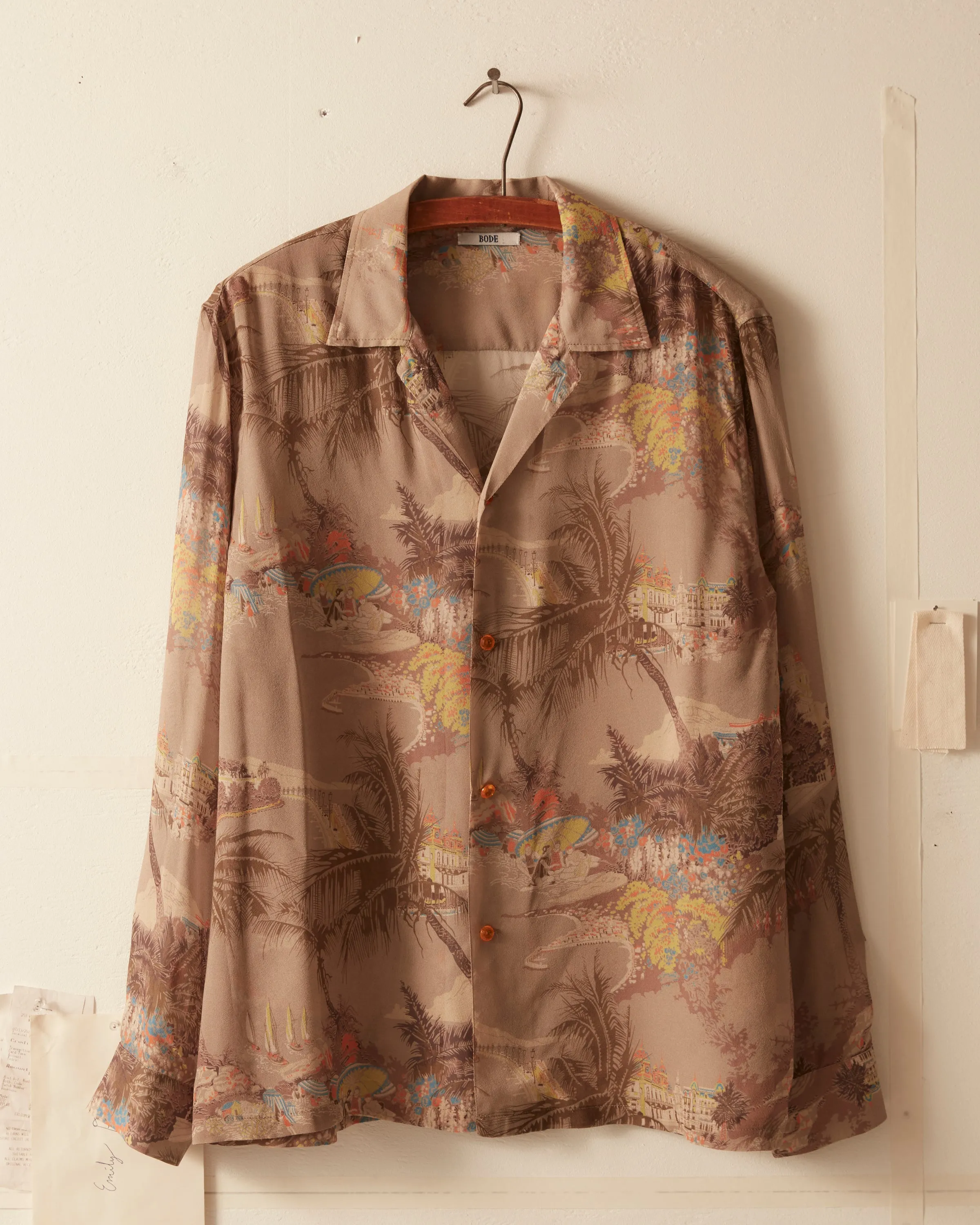 Riviera Print Long Sleeve Shirt sold by BODE product image thumbnail 2