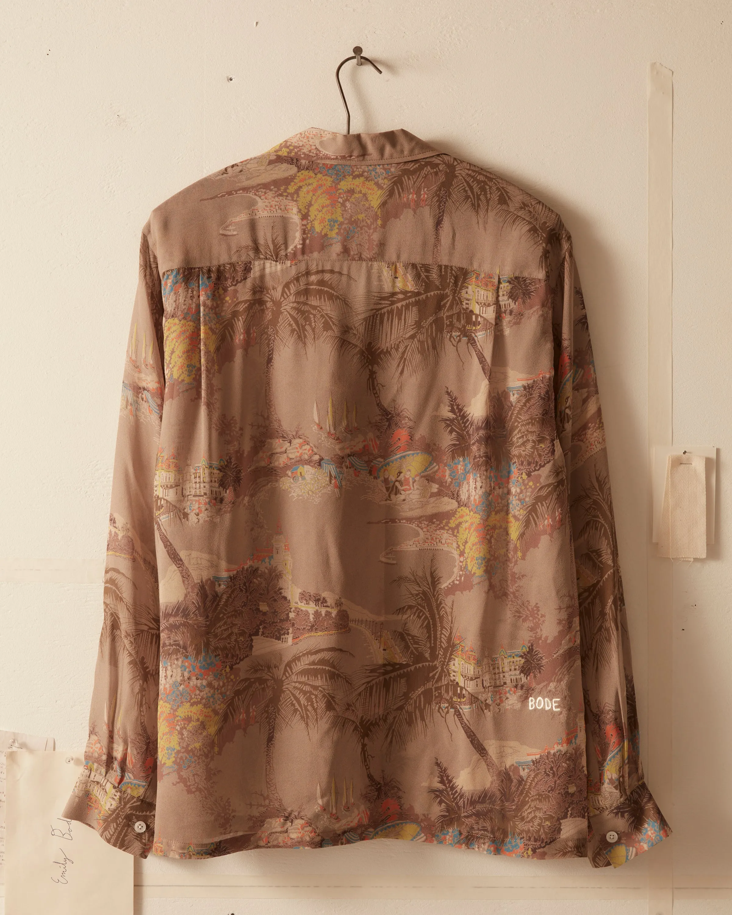 Riviera Print Long Sleeve Shirt sold by BODE product image thumbnail 5