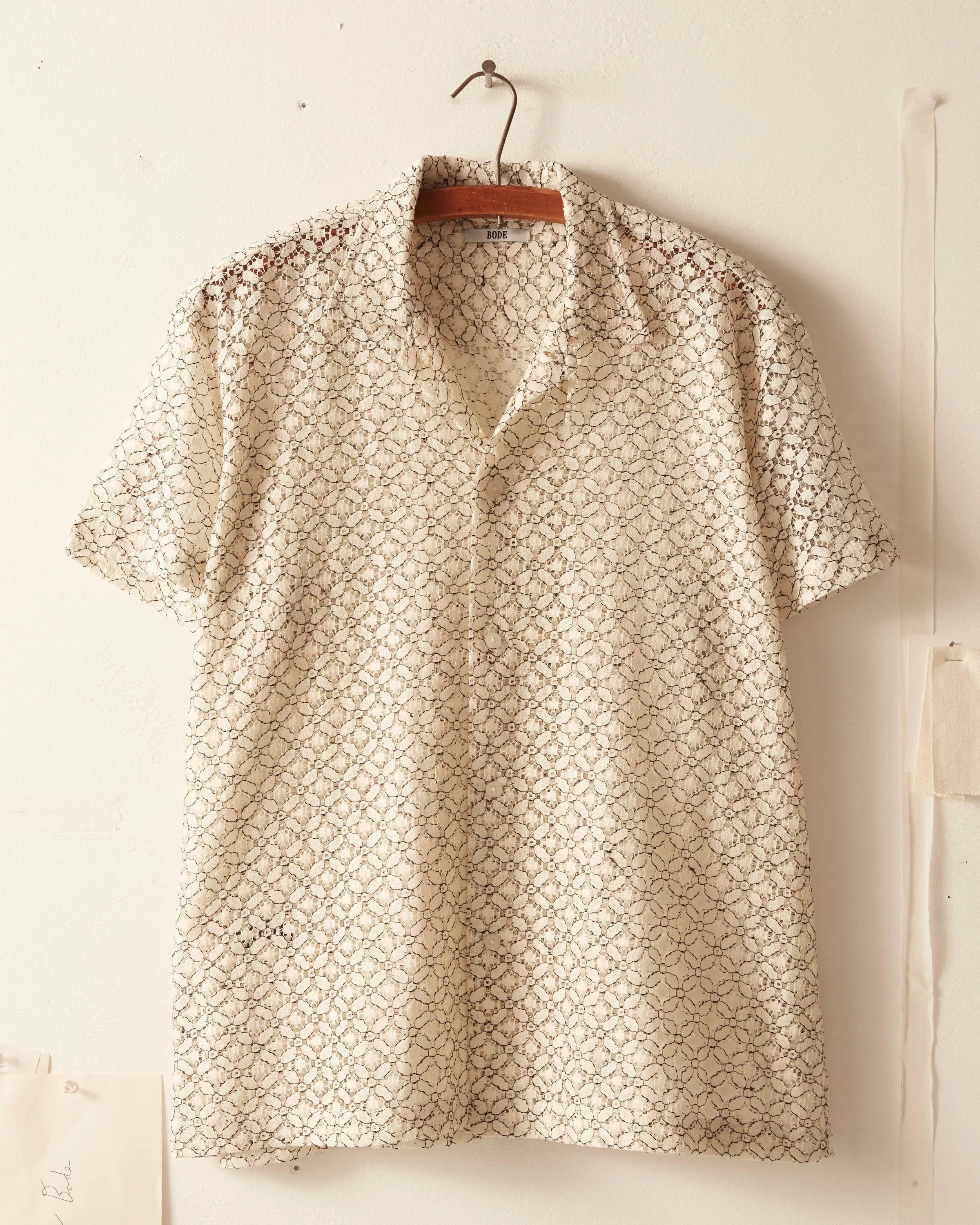 Petal Lace Short Sleeve Shirt sold by BODE product image thumbnail 2