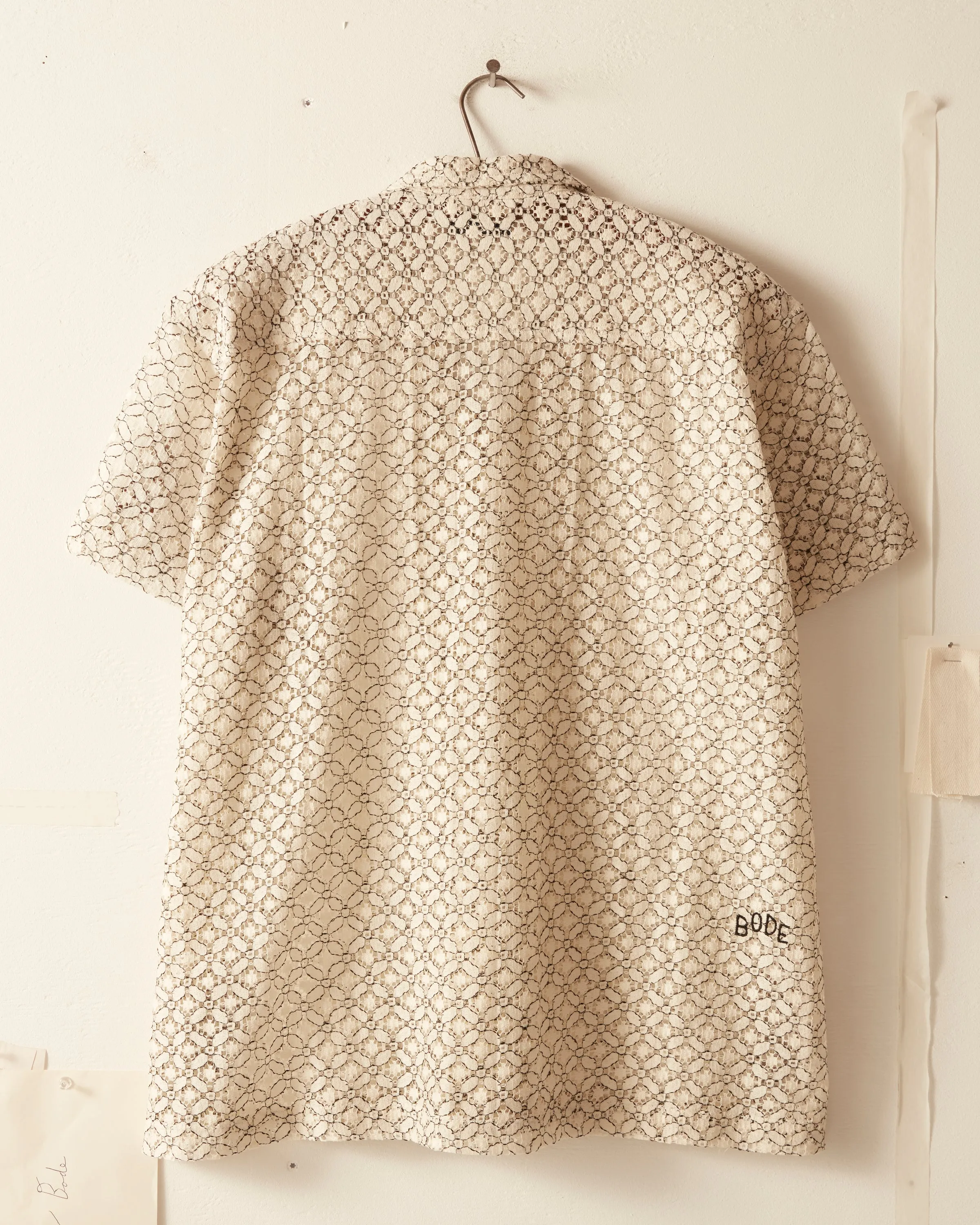 Petal Lace Short Sleeve Shirt sold by BODE product image thumbnail 4