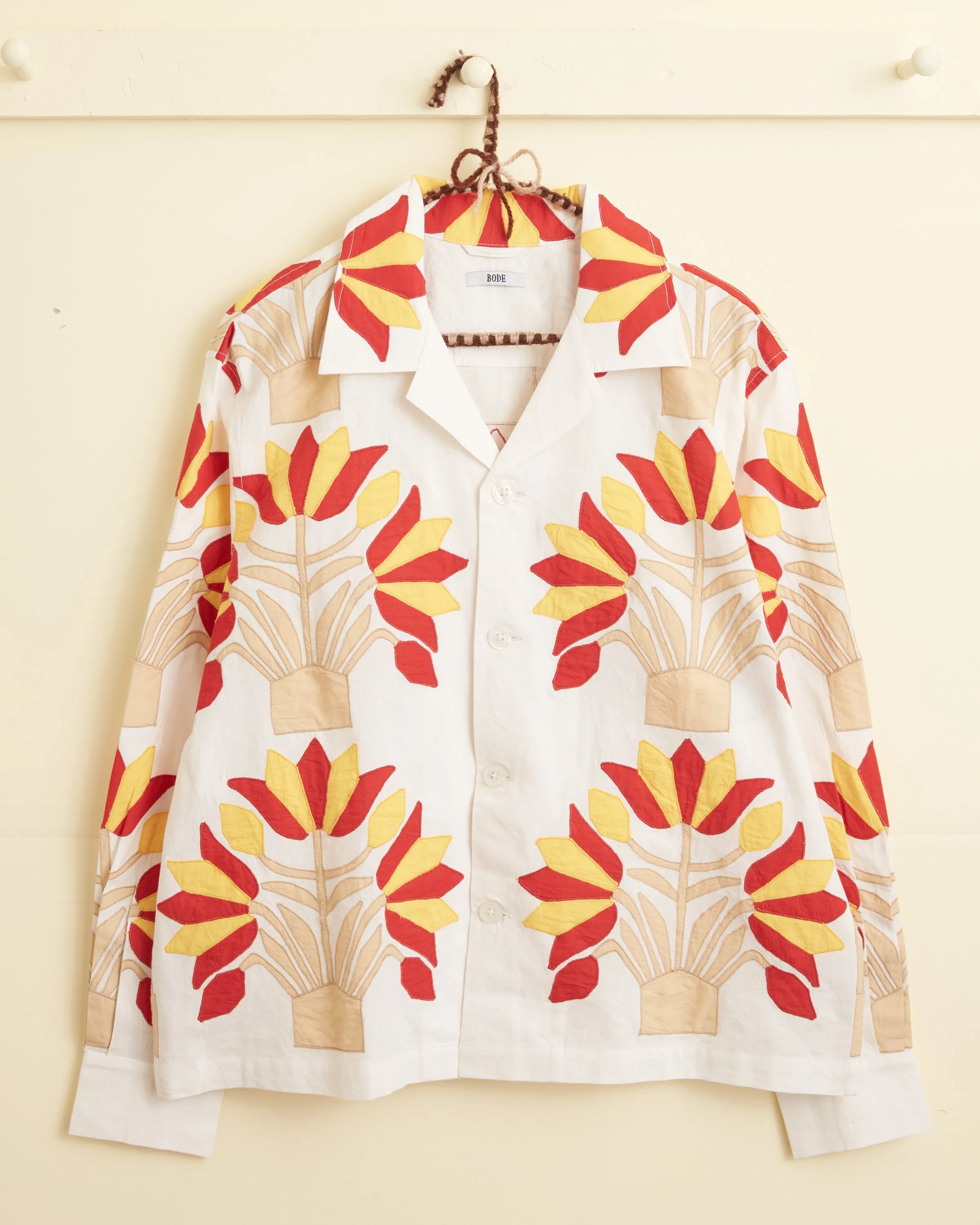 Foliage Appliqué Long Sleeve Shirt sold by BODE