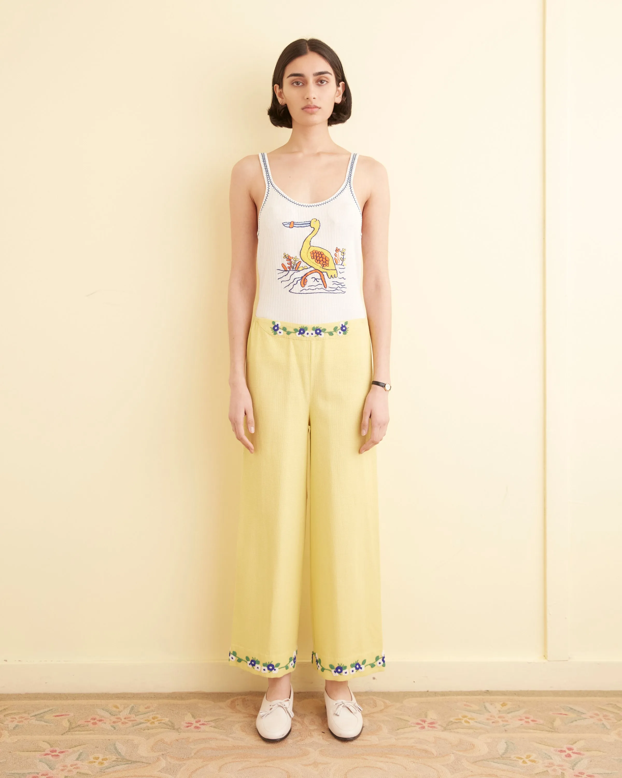 Beaded Chicory Pants sold by BODE