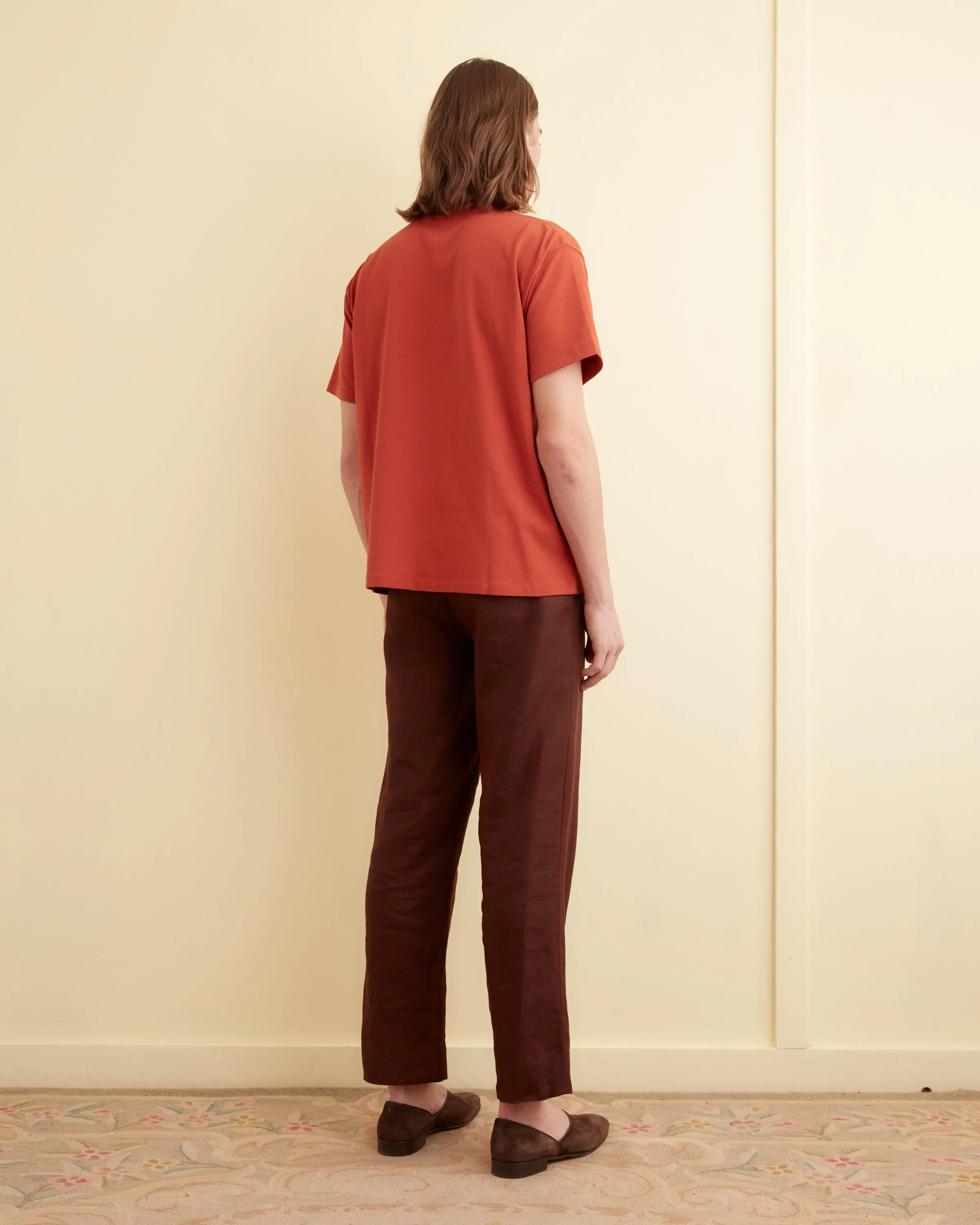 Flocked Nouveau Tee - Red sold by BODE product image thumbnail 3