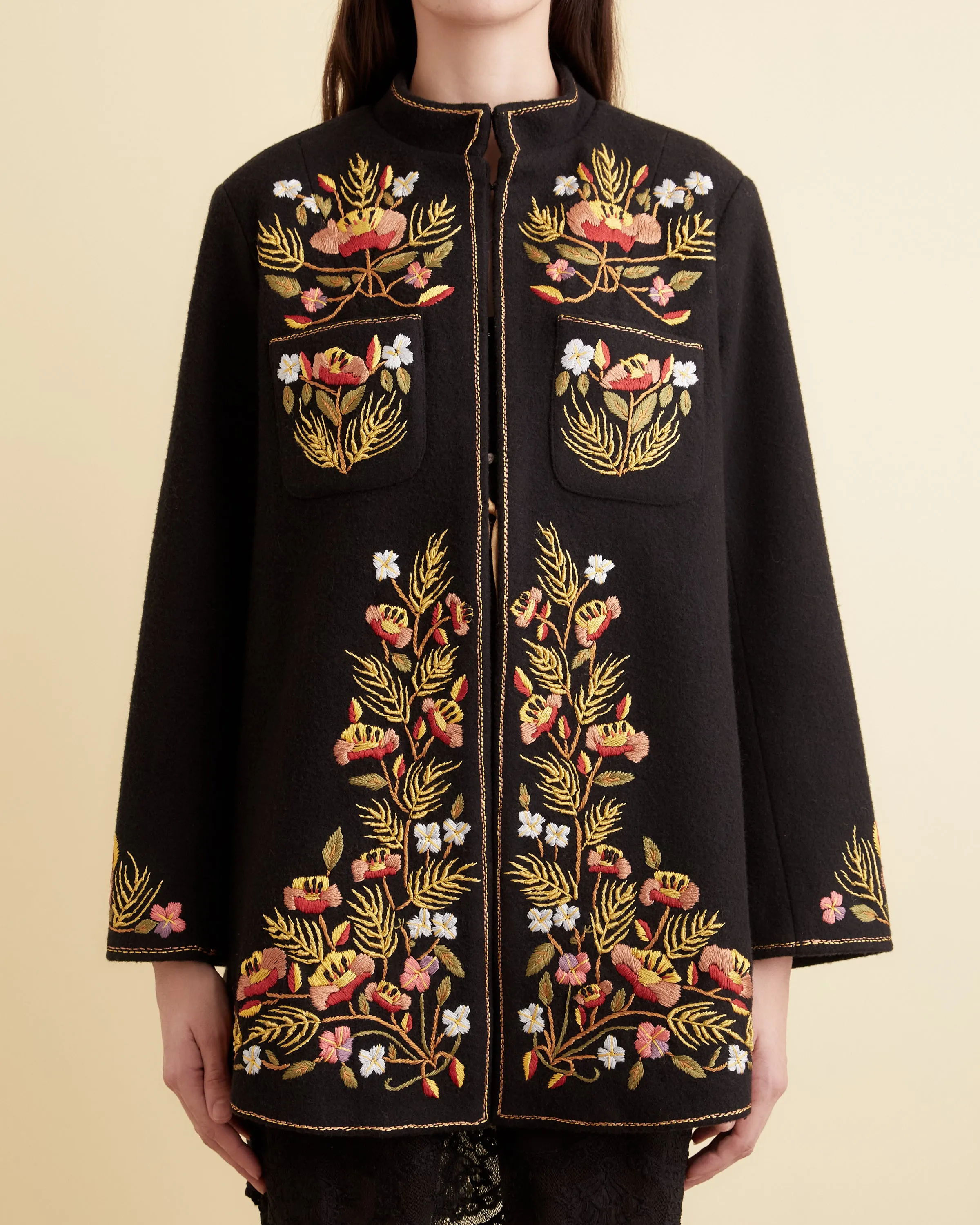 Wheat Poppy Persis Jacket sold by BODE product image thumbnail 2