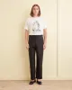 Tropical Wool Side-Buckle Trousers - Black sold by BODE
