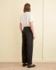 Tropical Wool Side-Buckle Trousers - Black sold by BODE