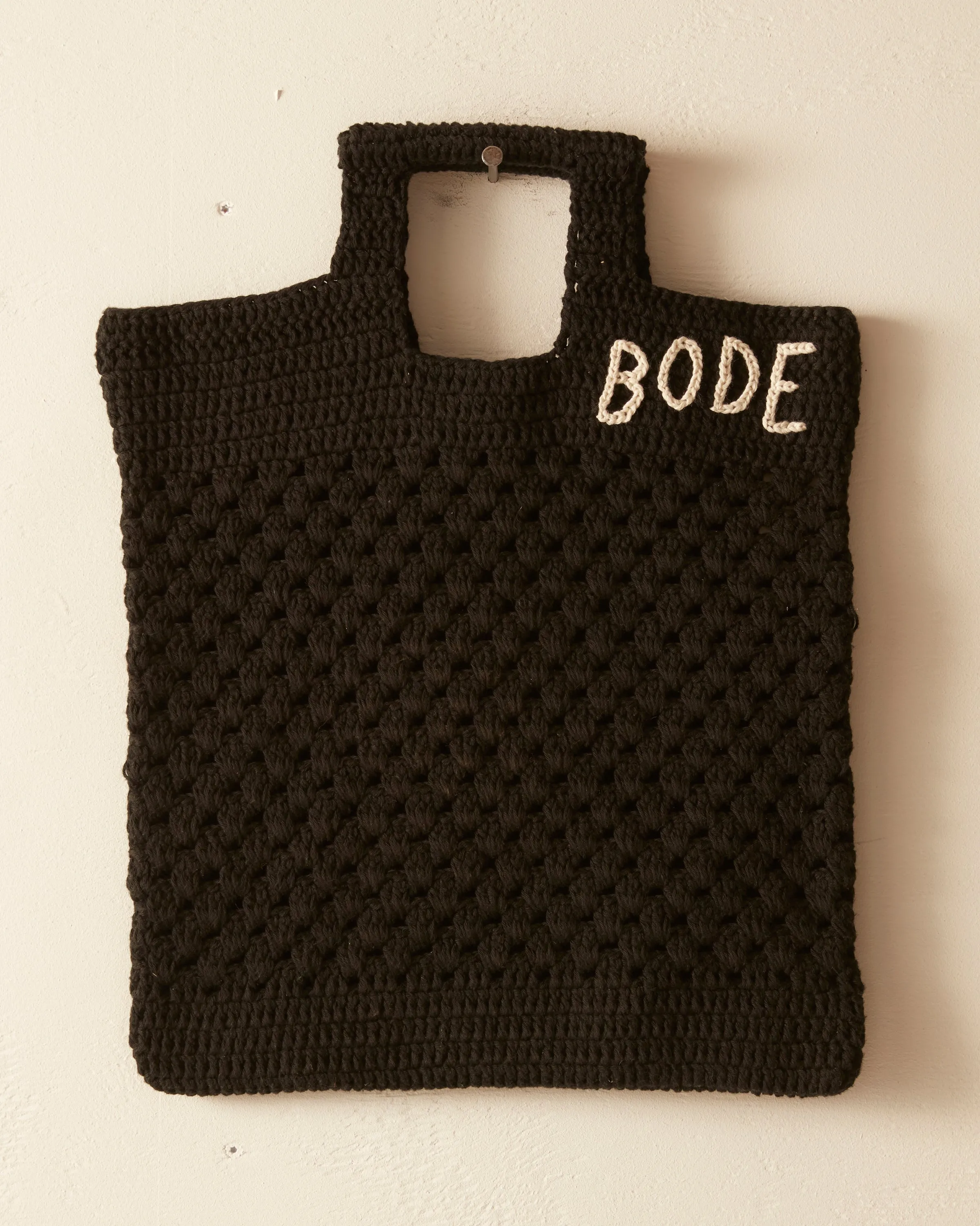 Crochet Tote - Black sold by BODE