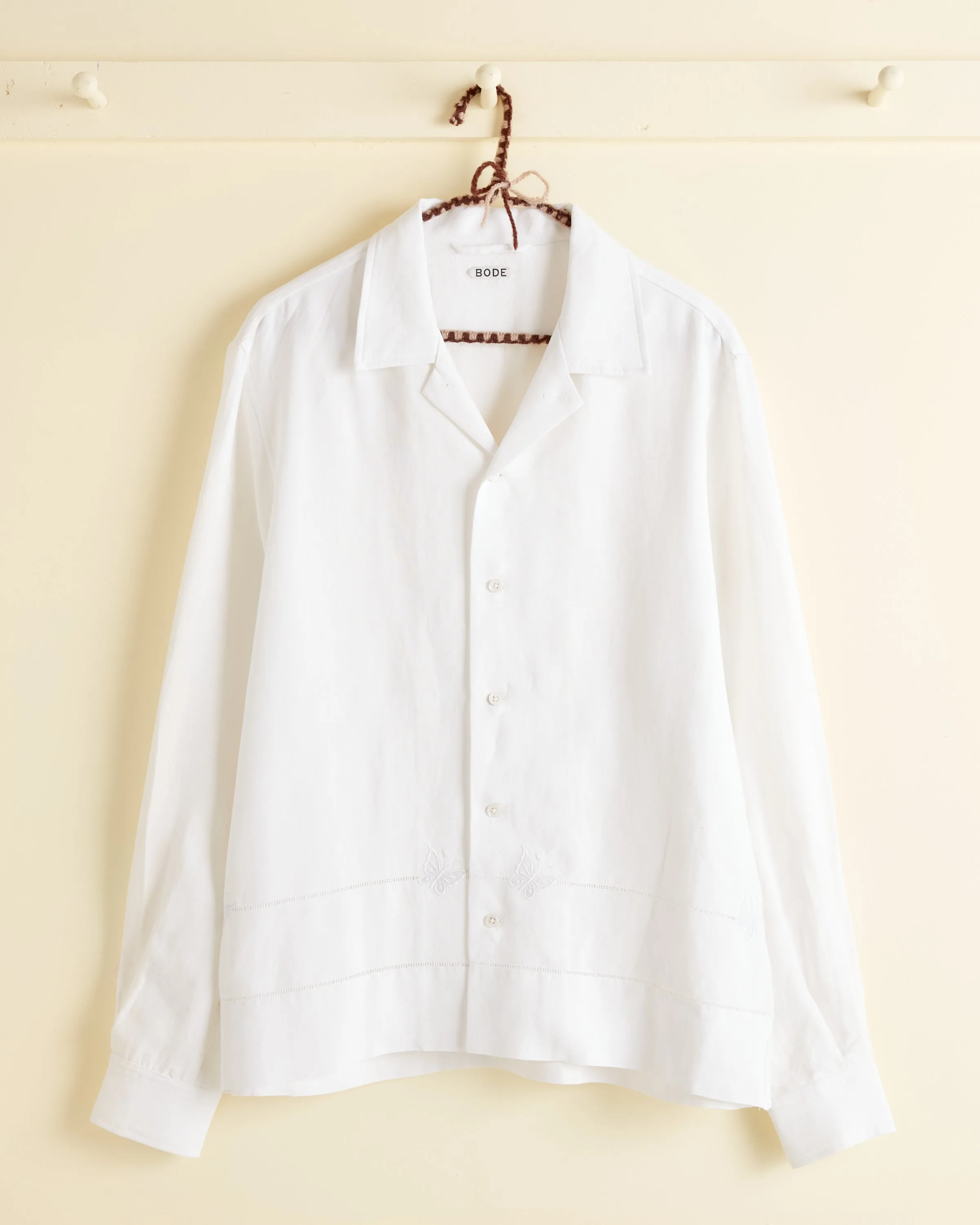 Butterfly Monogram Long Sleeve Shirt - M sold by BODE