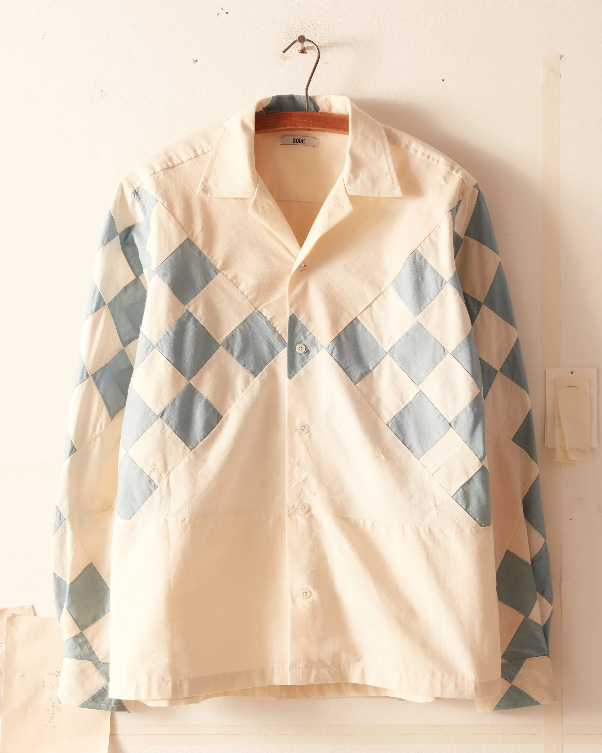 Checkerboard Patch Quilt Shirt - M/L sold by BODE