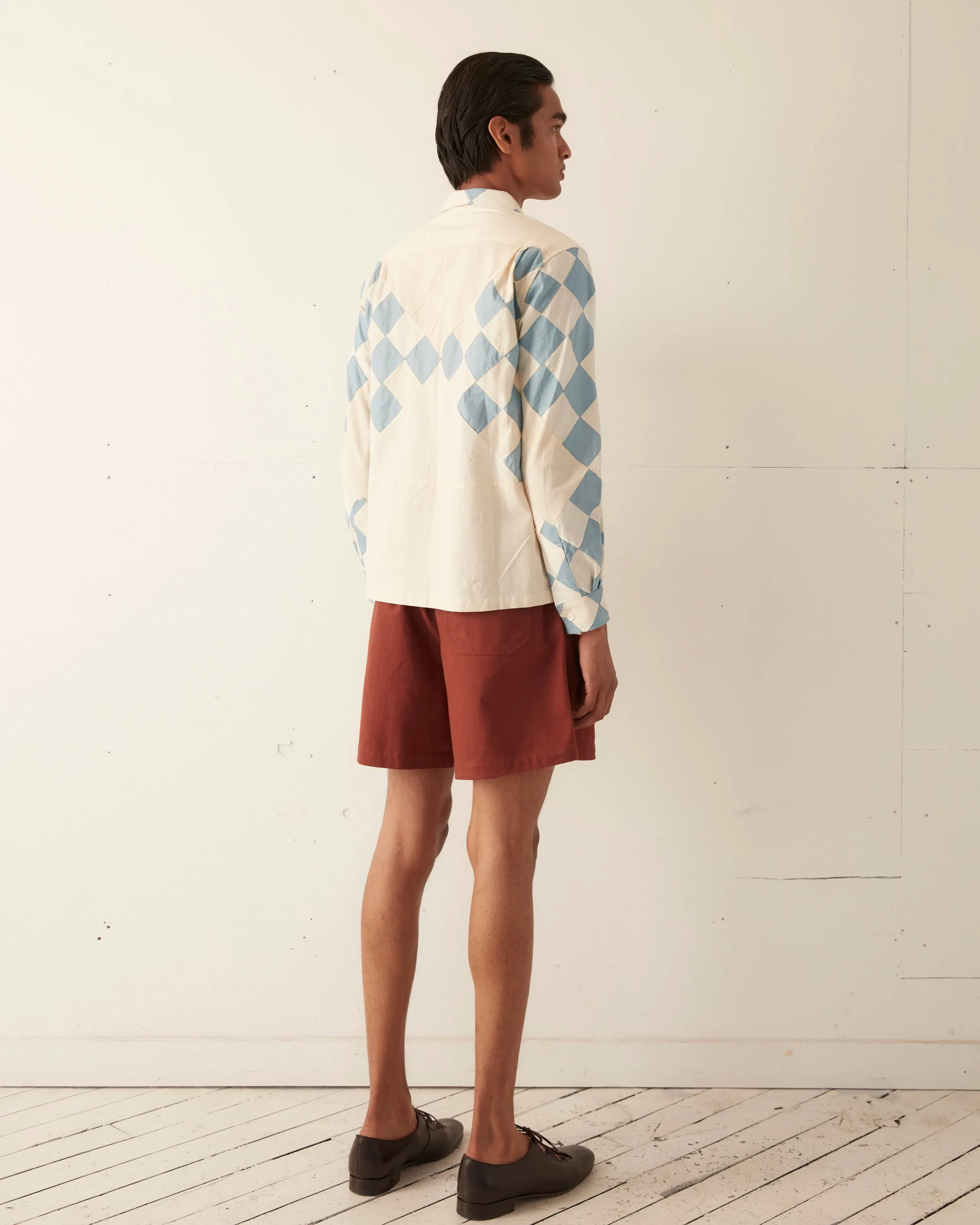 Checkerboard Patch Quilt Shirt - M/L sold by BODE product image thumbnail 4