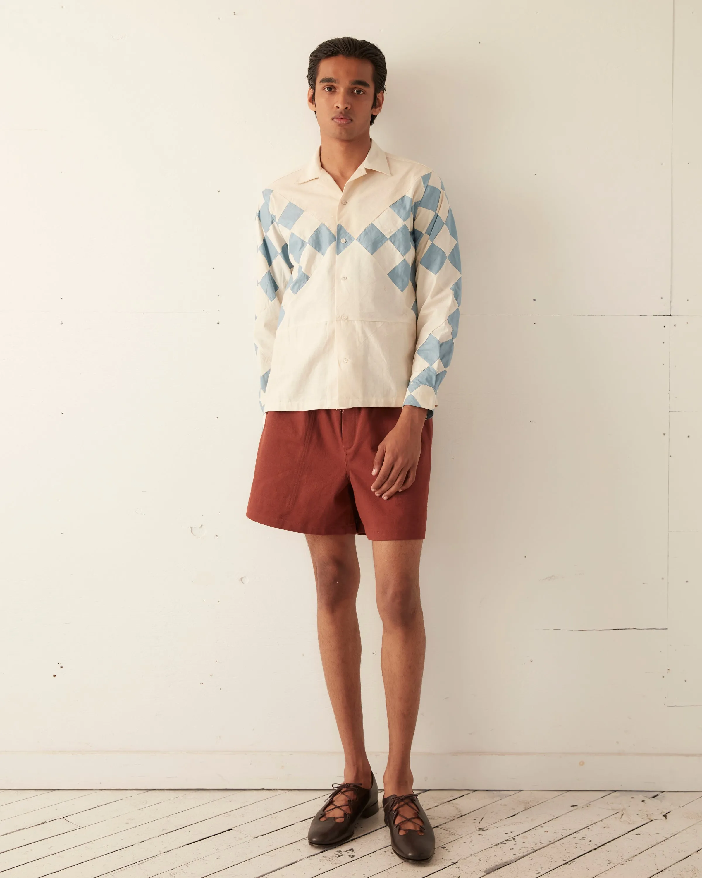 Checkerboard Patch Quilt Shirt - M/L sold by BODE product image thumbnail 2