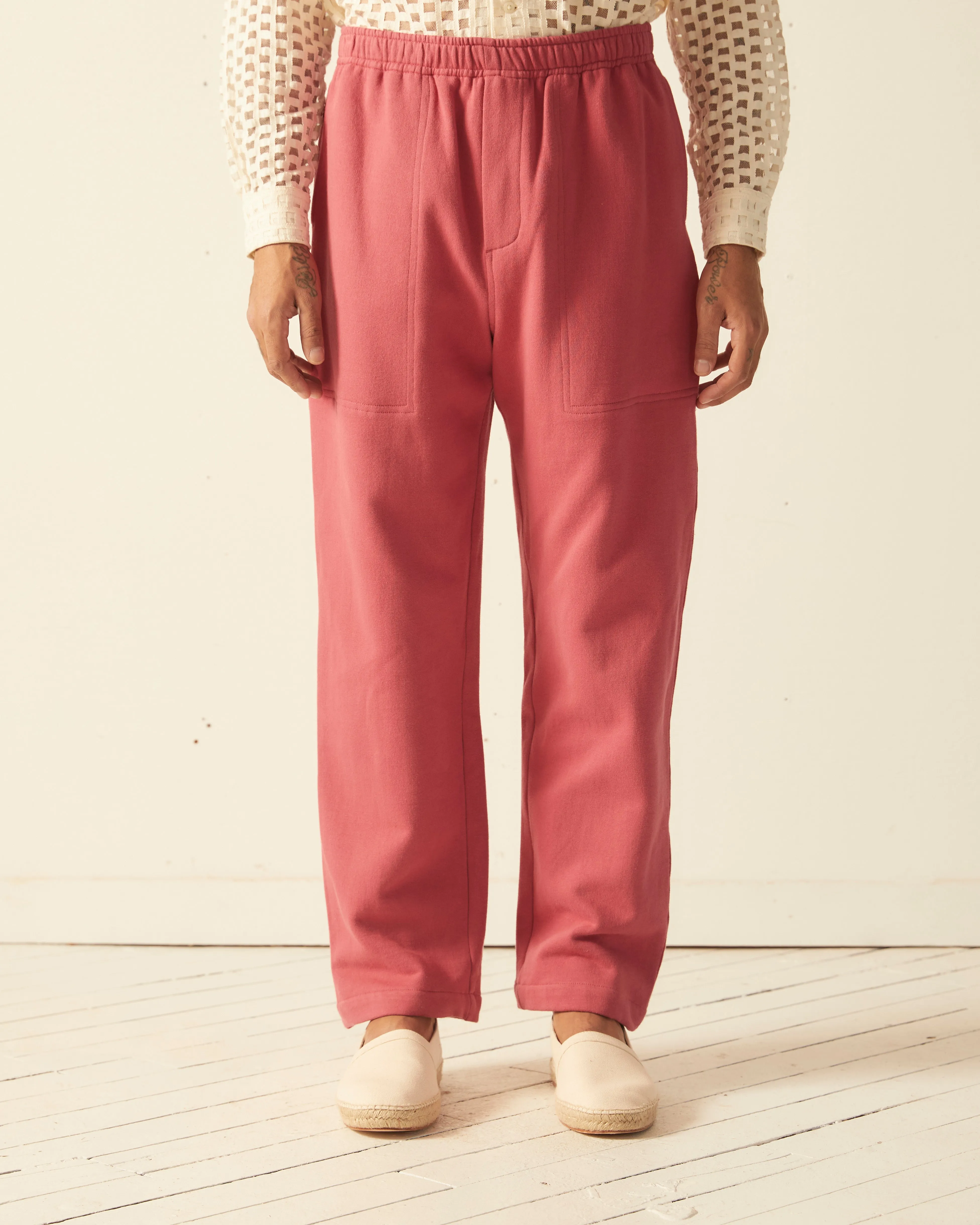 Solid Track Pant - Pink sold by BODE product image thumbnail 2