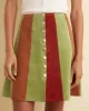 Suede Snap Skirt sold by BODE