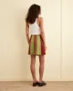 Suede Snap Skirt sold by BODE