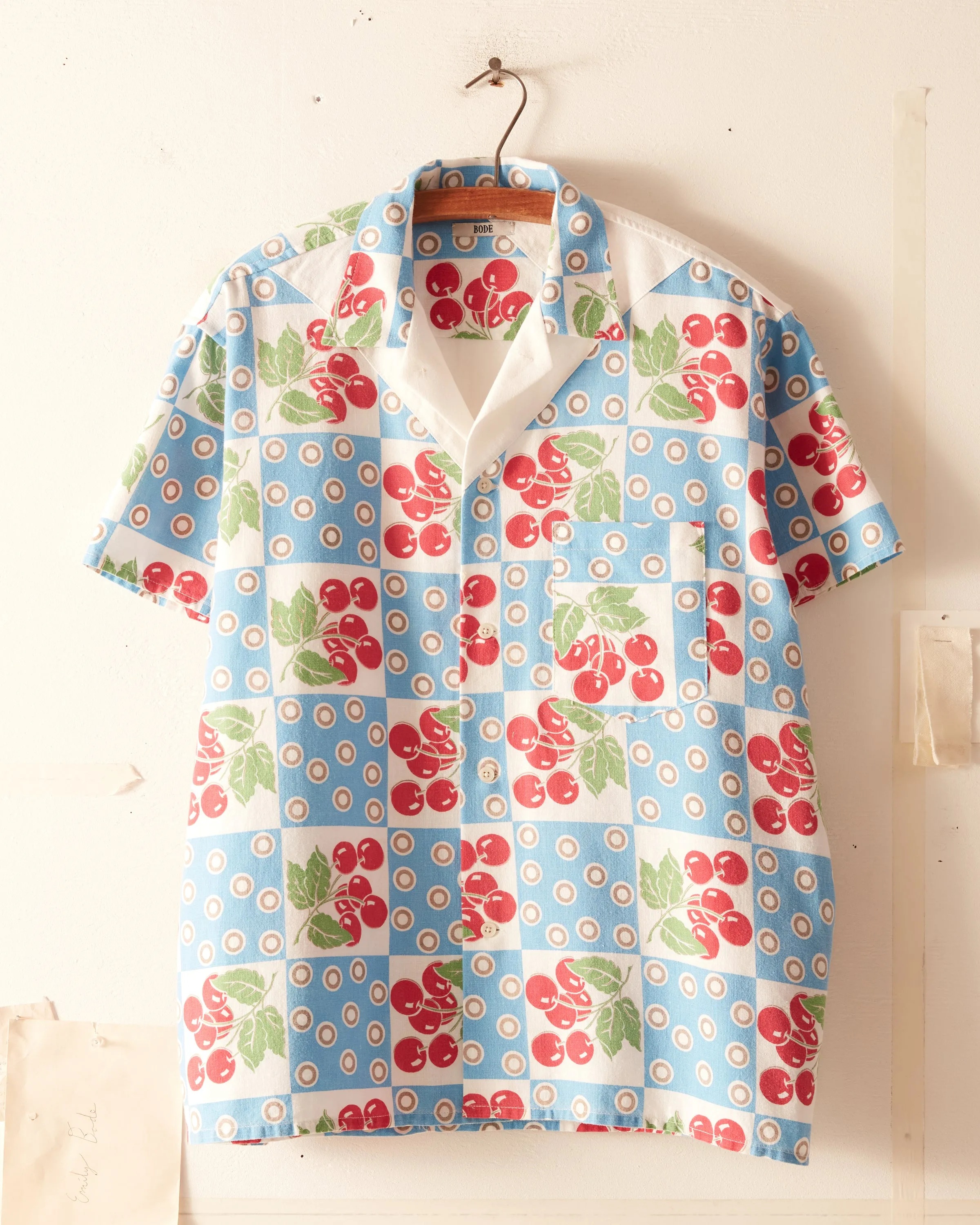Cherry Tile Short Sleeve Shirt - M/L sold by BODE